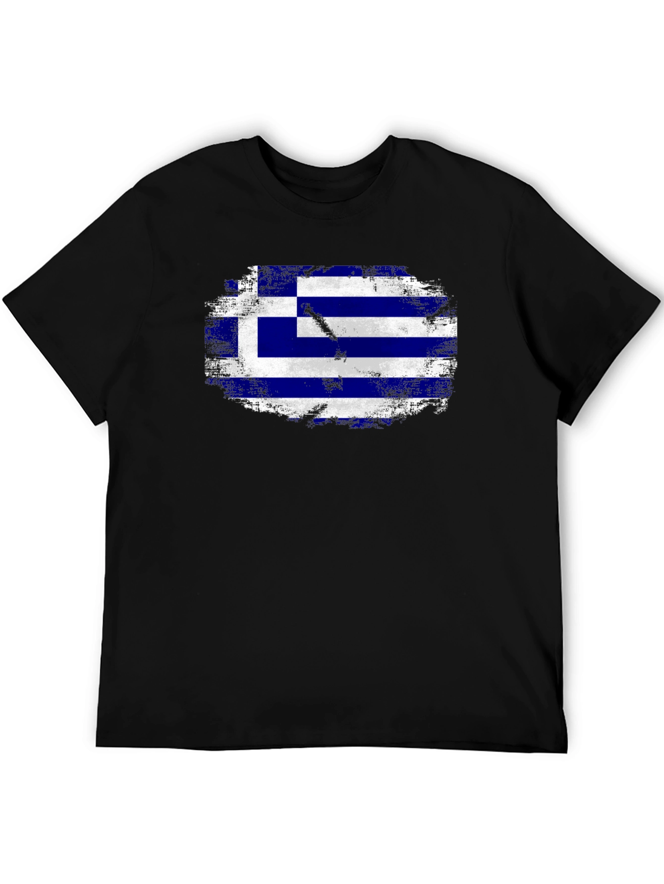 Greece Flag Distressed T-Shirt