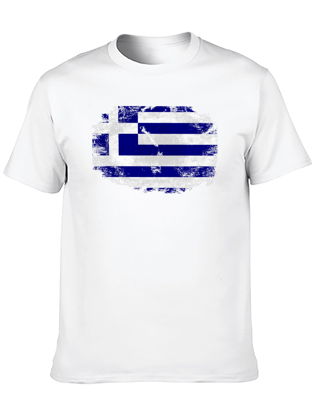 Greece Flag Distressed T-Shirt