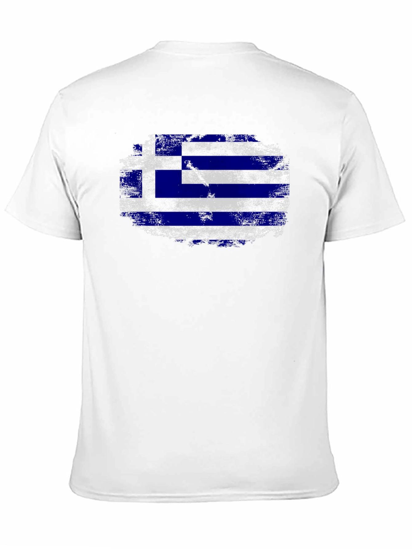 Greece Flag Distressed T-Shirt