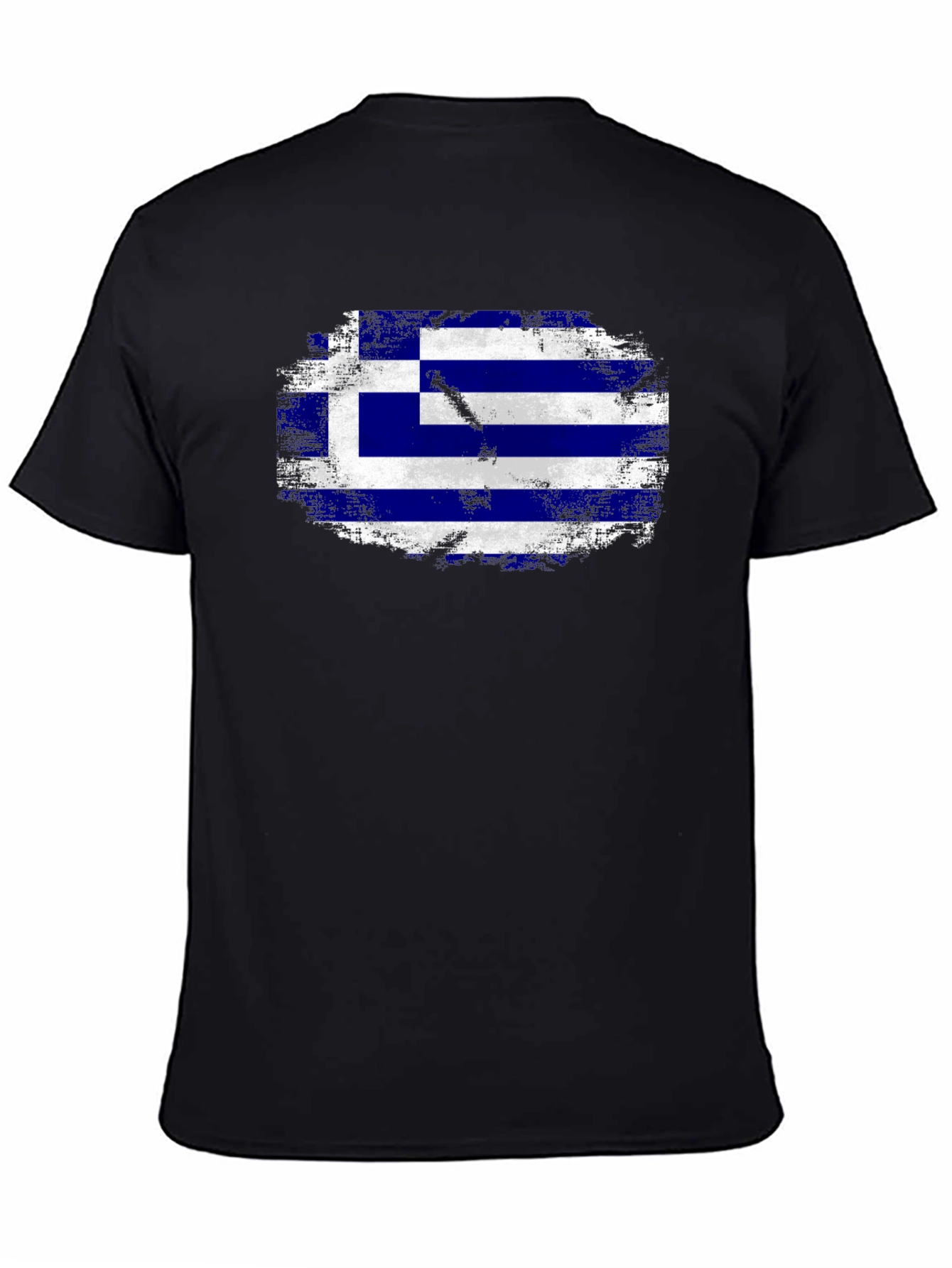 Greece Flag Distressed T-Shirt