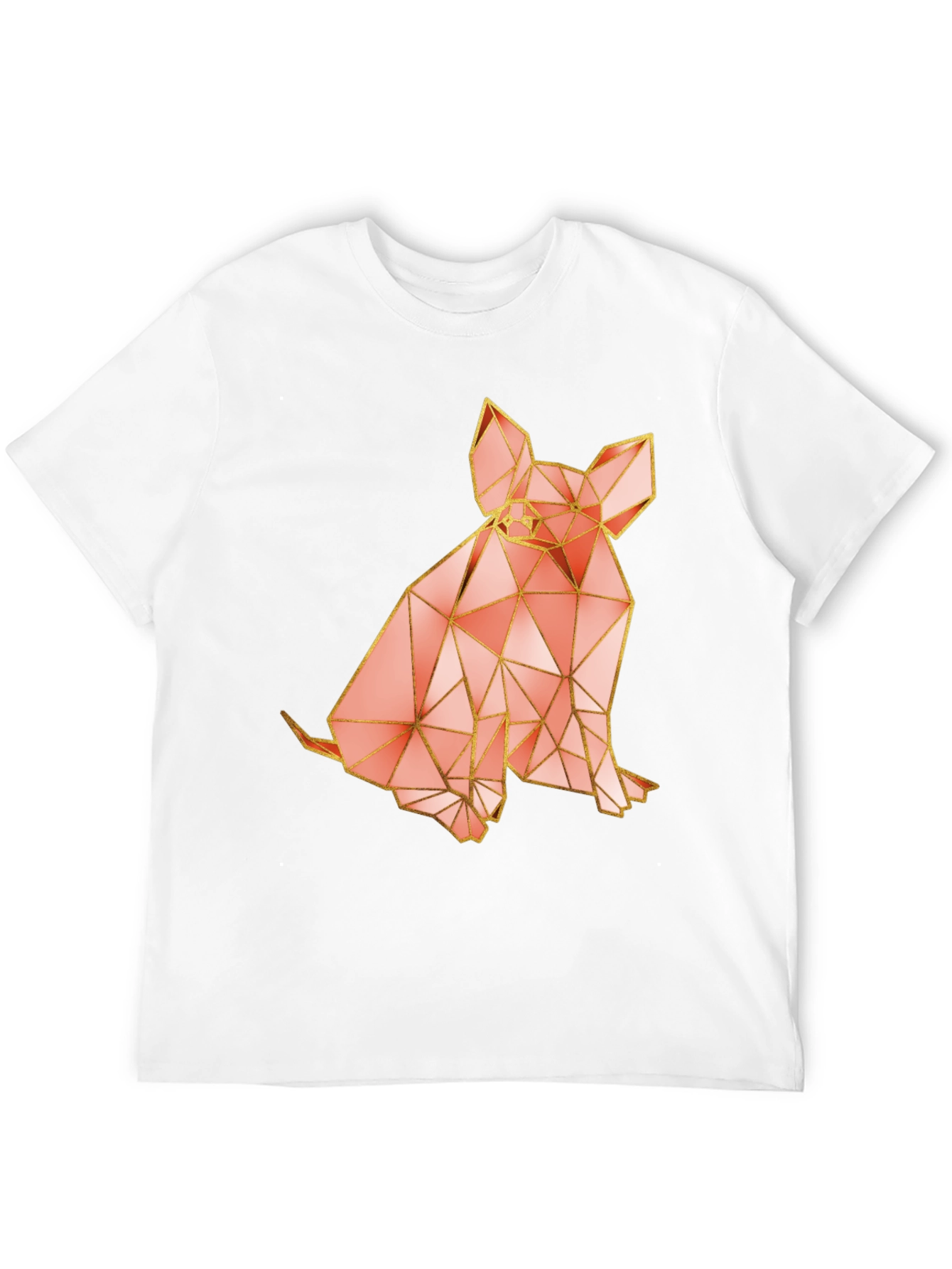 Geometric Dog Graphic T-Shirt