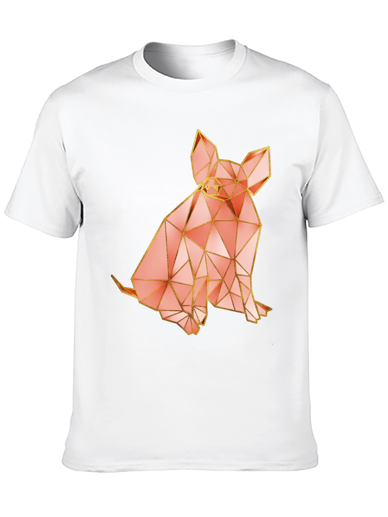 Geometric Dog Graphic T-Shirt