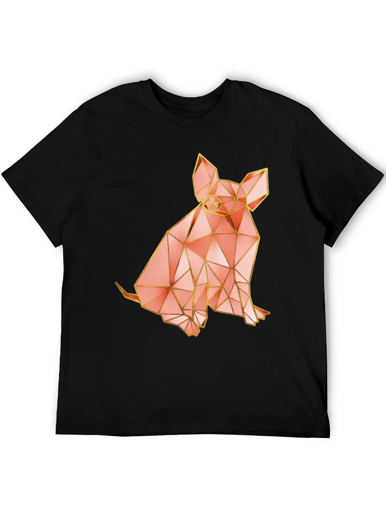 Geometric Dog Graphic T-Shirt