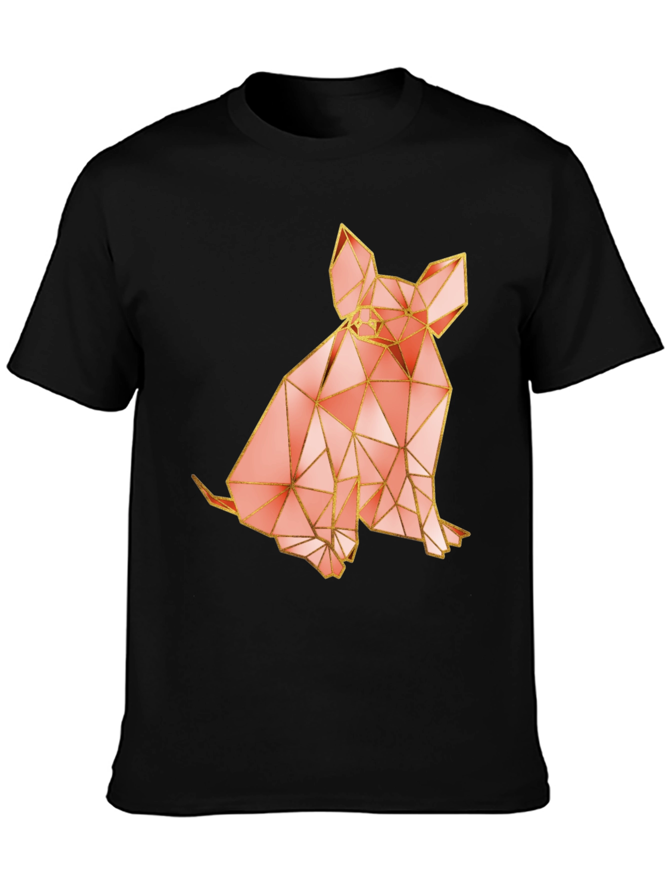 Geometric Dog Graphic T-Shirt