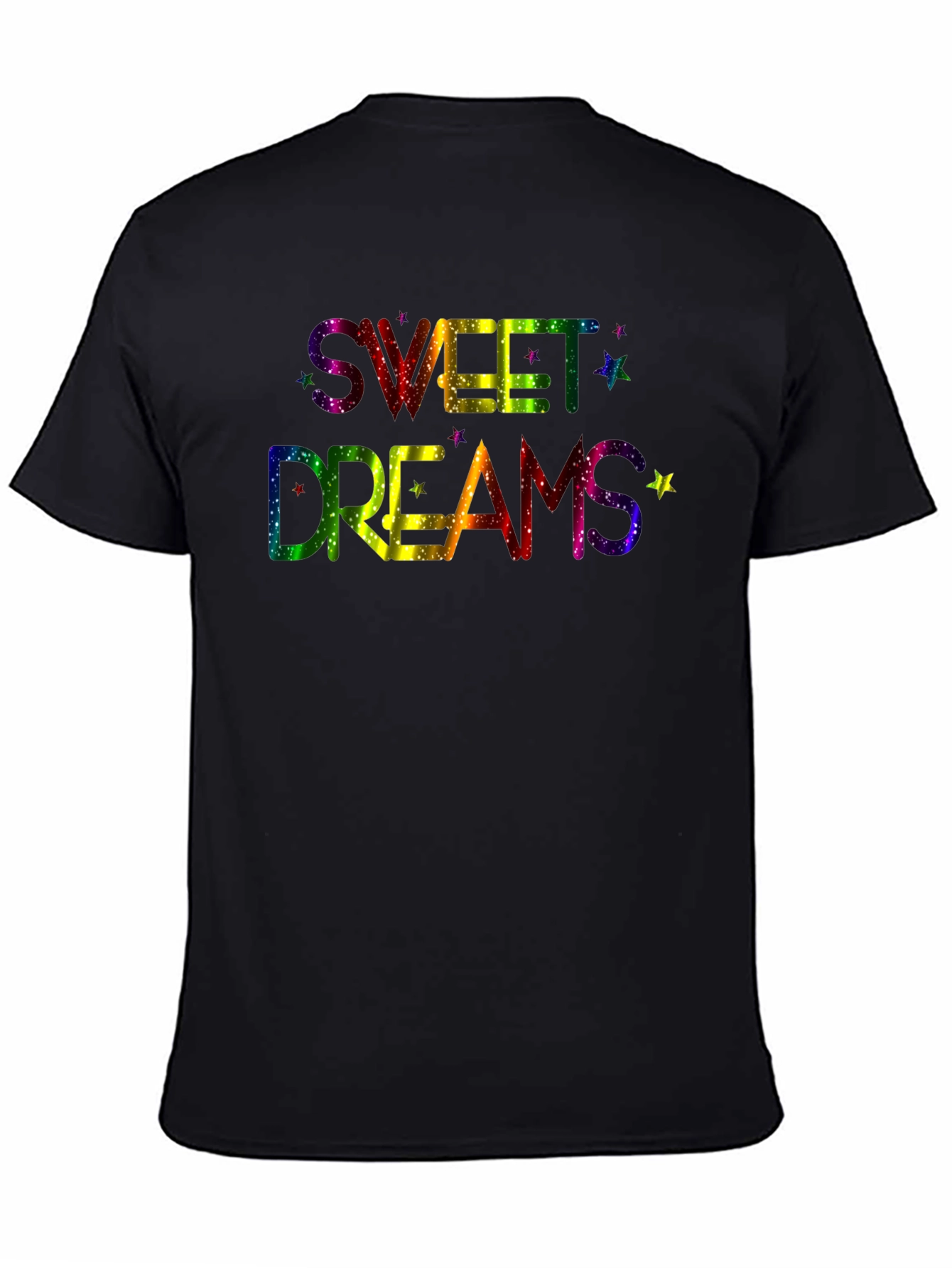Sweet Dreams Rainbow Graphic Black T-Shirt