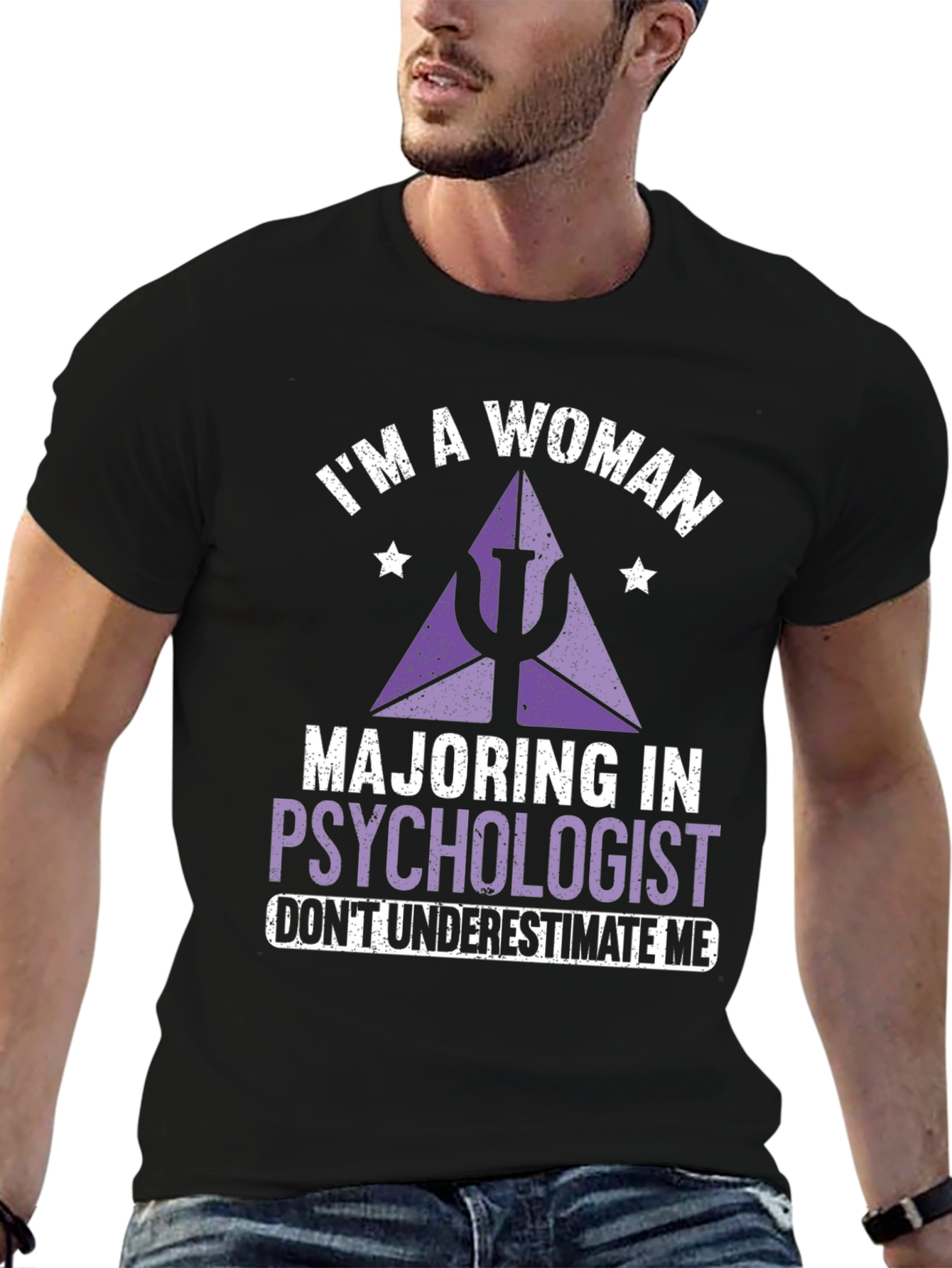 Im A Woman Majoring in Psychologist T-Shirt