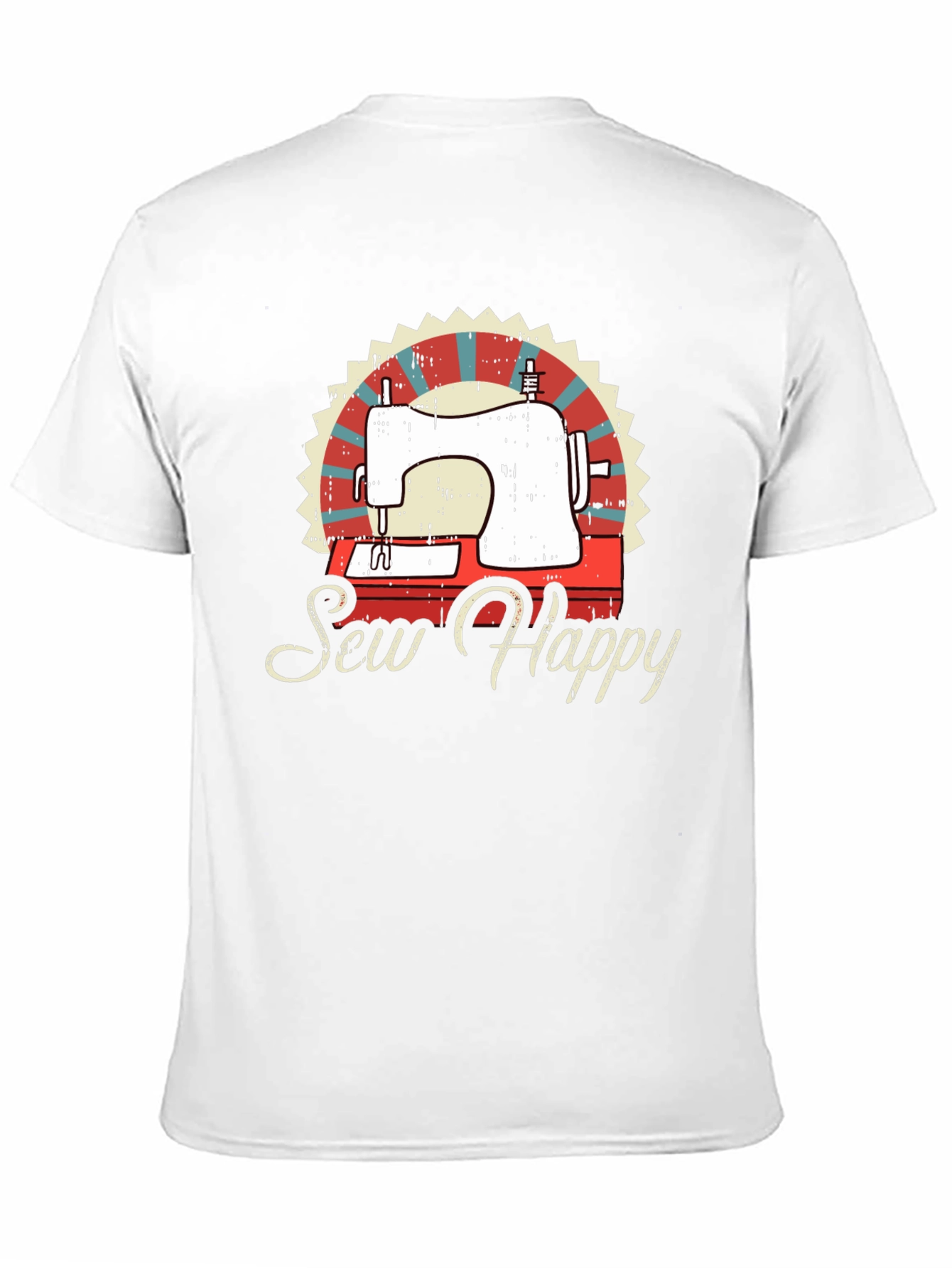 Sew Happy Sewing Machine Graphic Tee