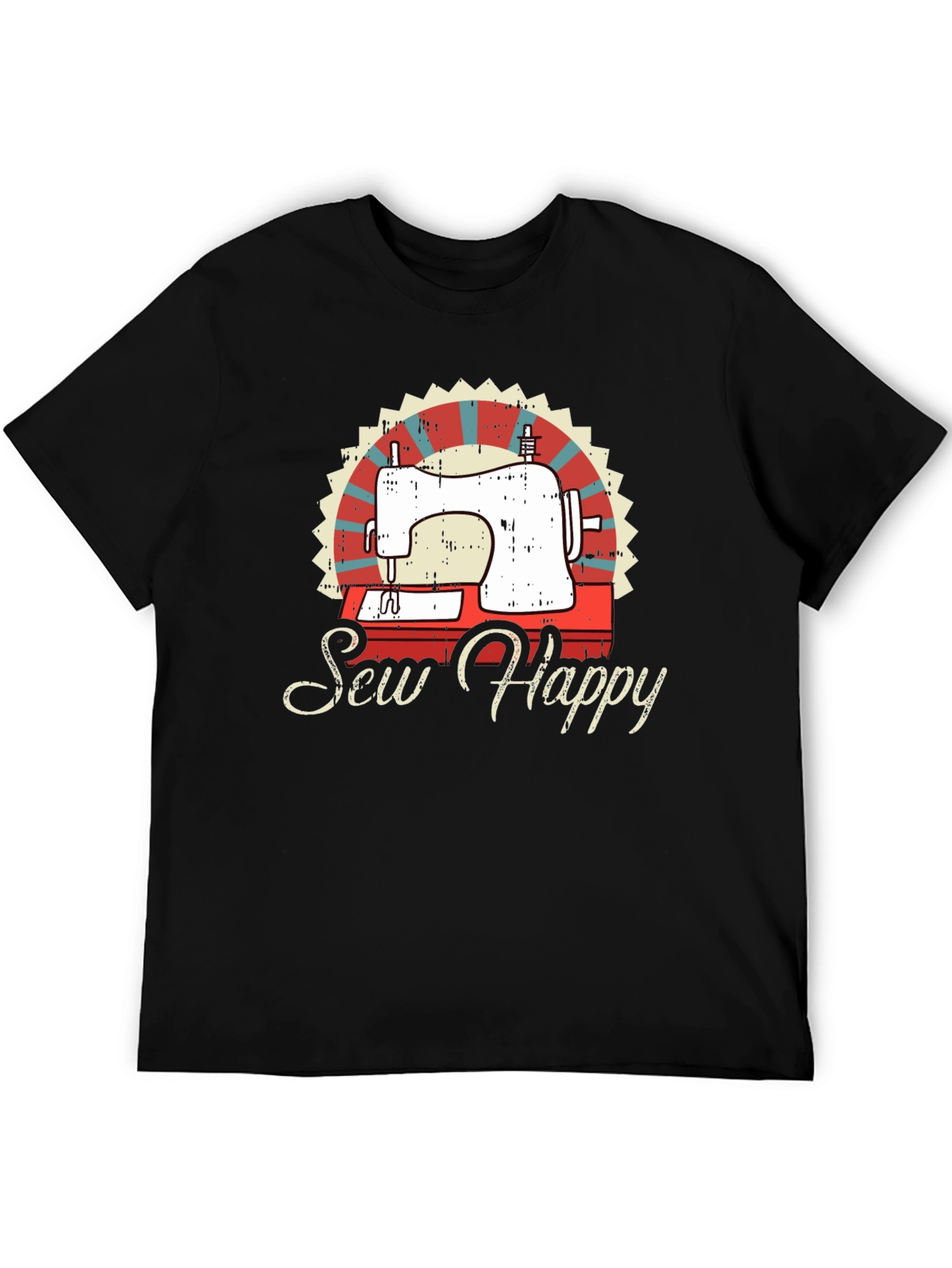 Sew Happy Sewing Machine Graphic Tee