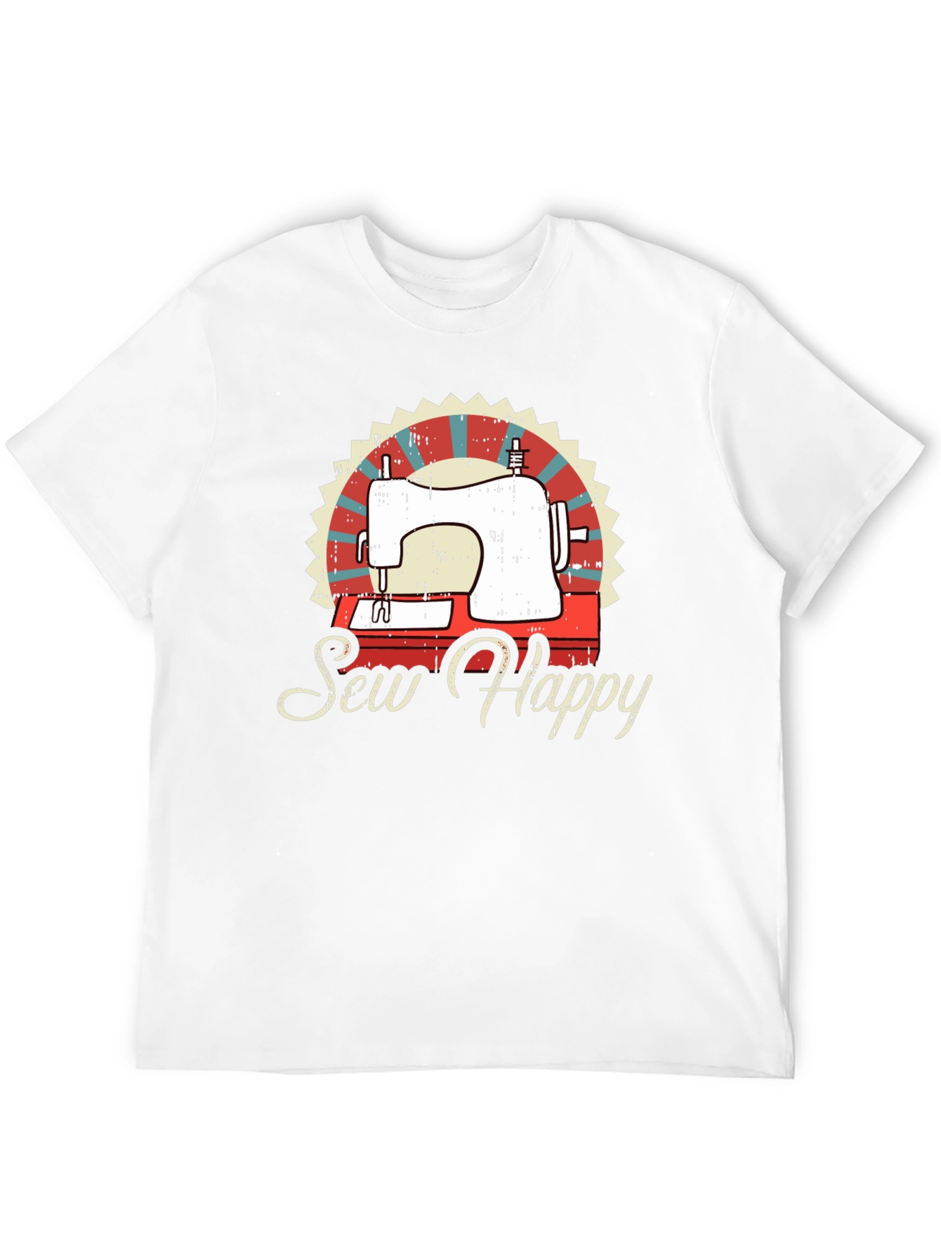 Sew Happy Sewing Machine Graphic Tee