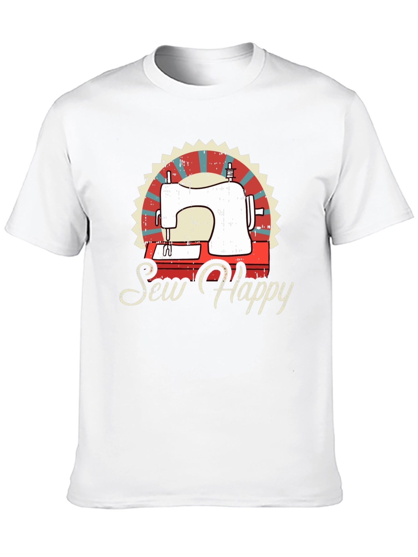 Sew Happy Sewing Machine Graphic Tee