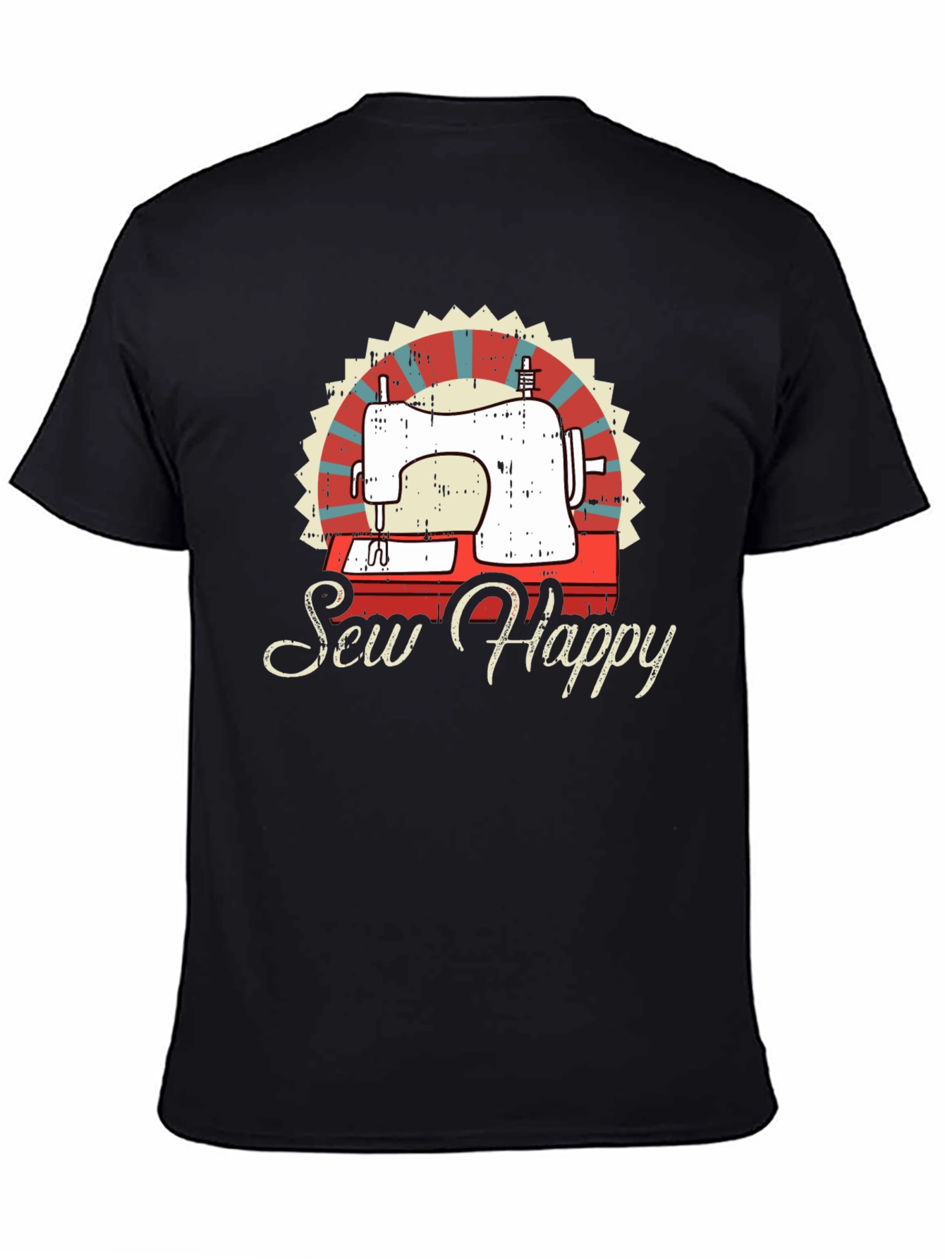Sew Happy Sewing Machine Graphic Tee