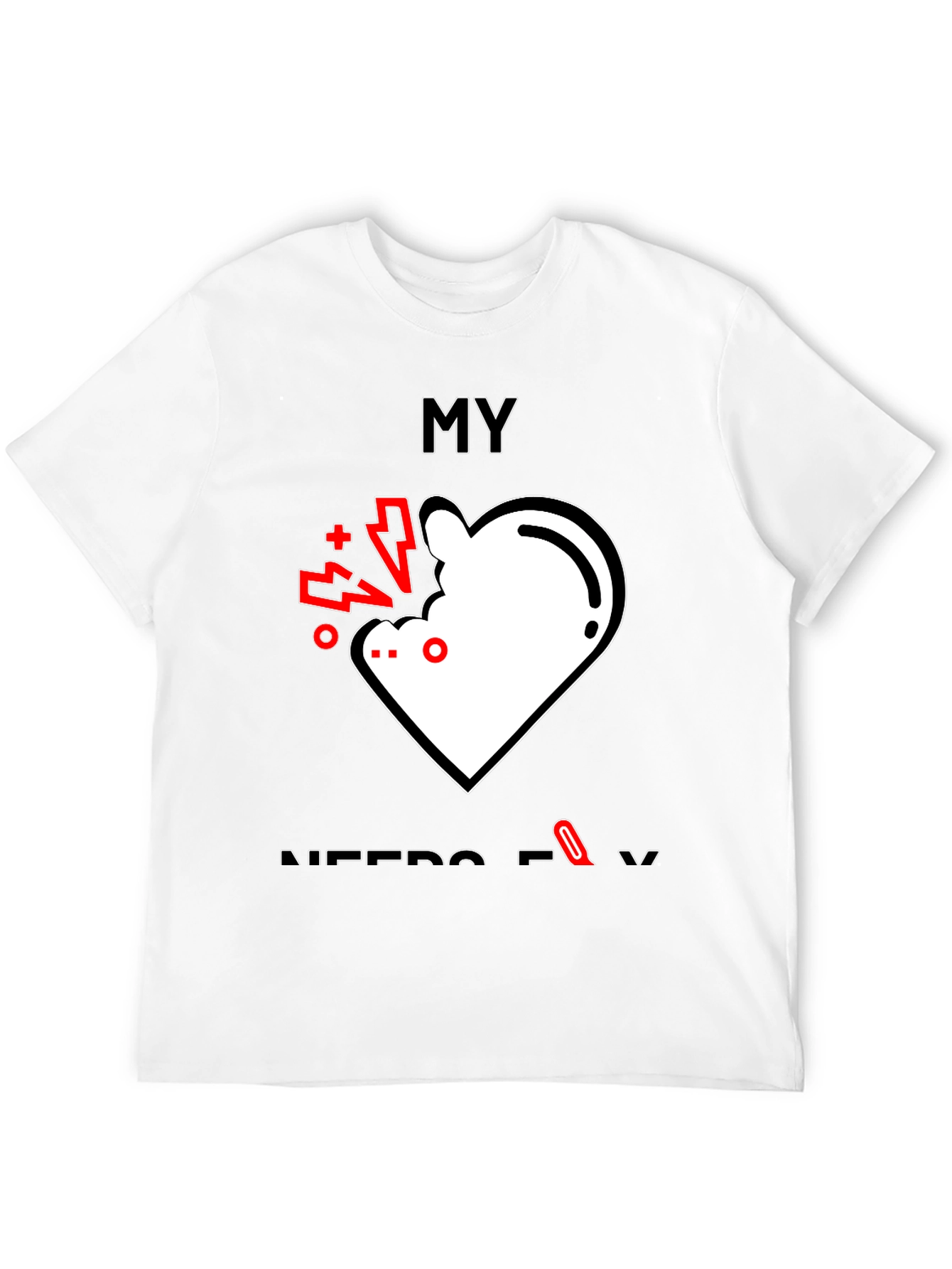 My Nerdy Love Black T-Shirt