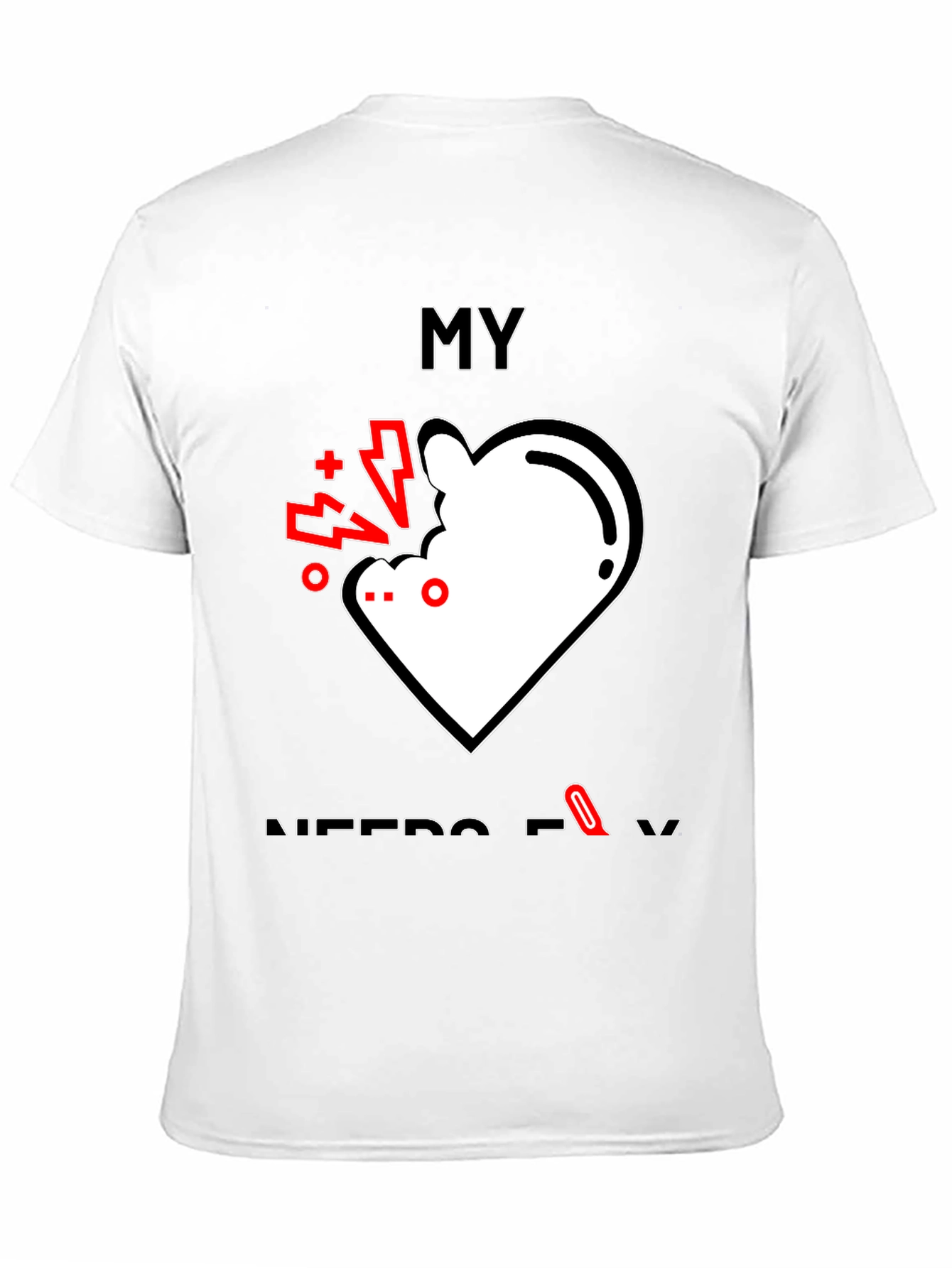 My Nerdy Love Black T-Shirt