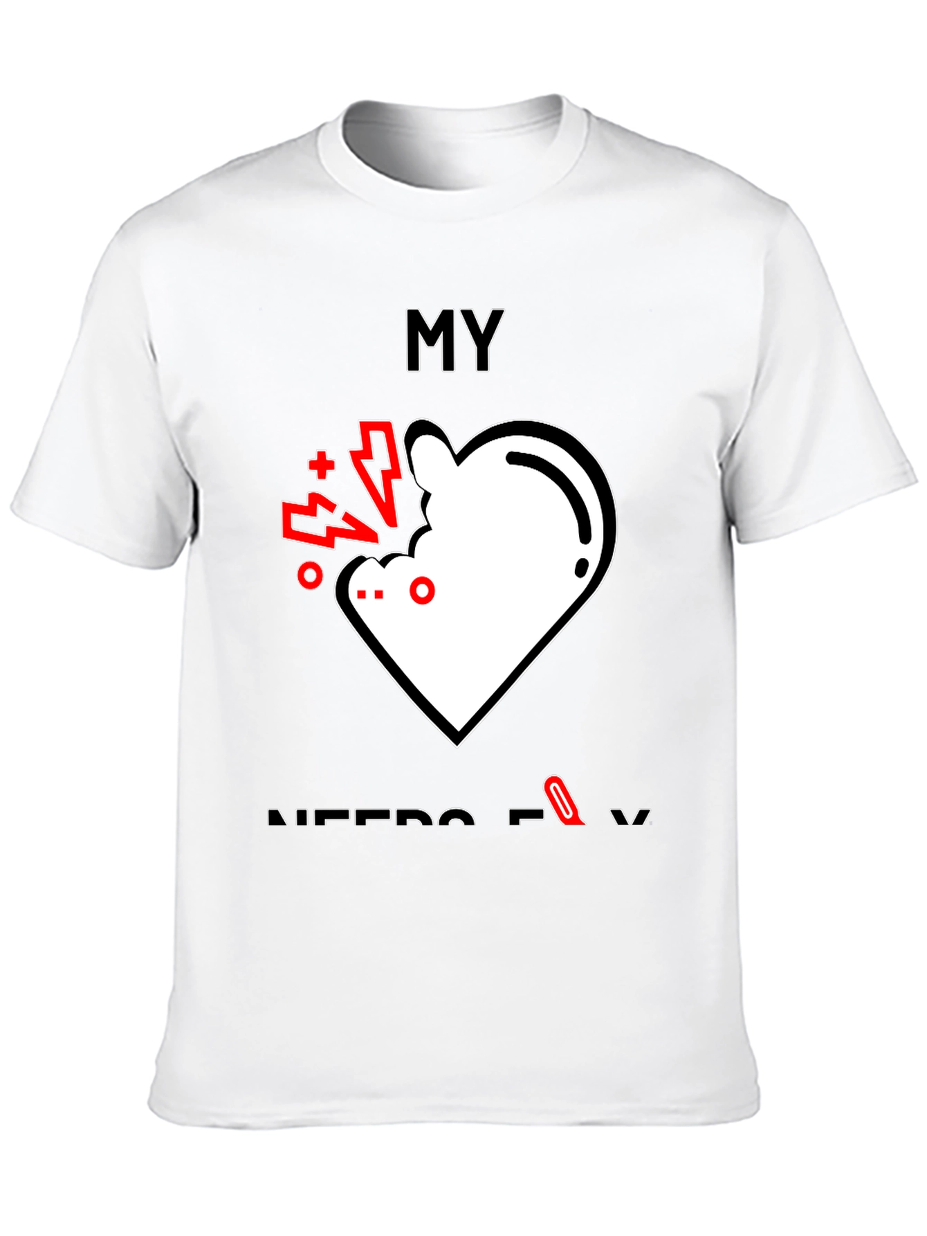My Nerdy Love Black T-Shirt