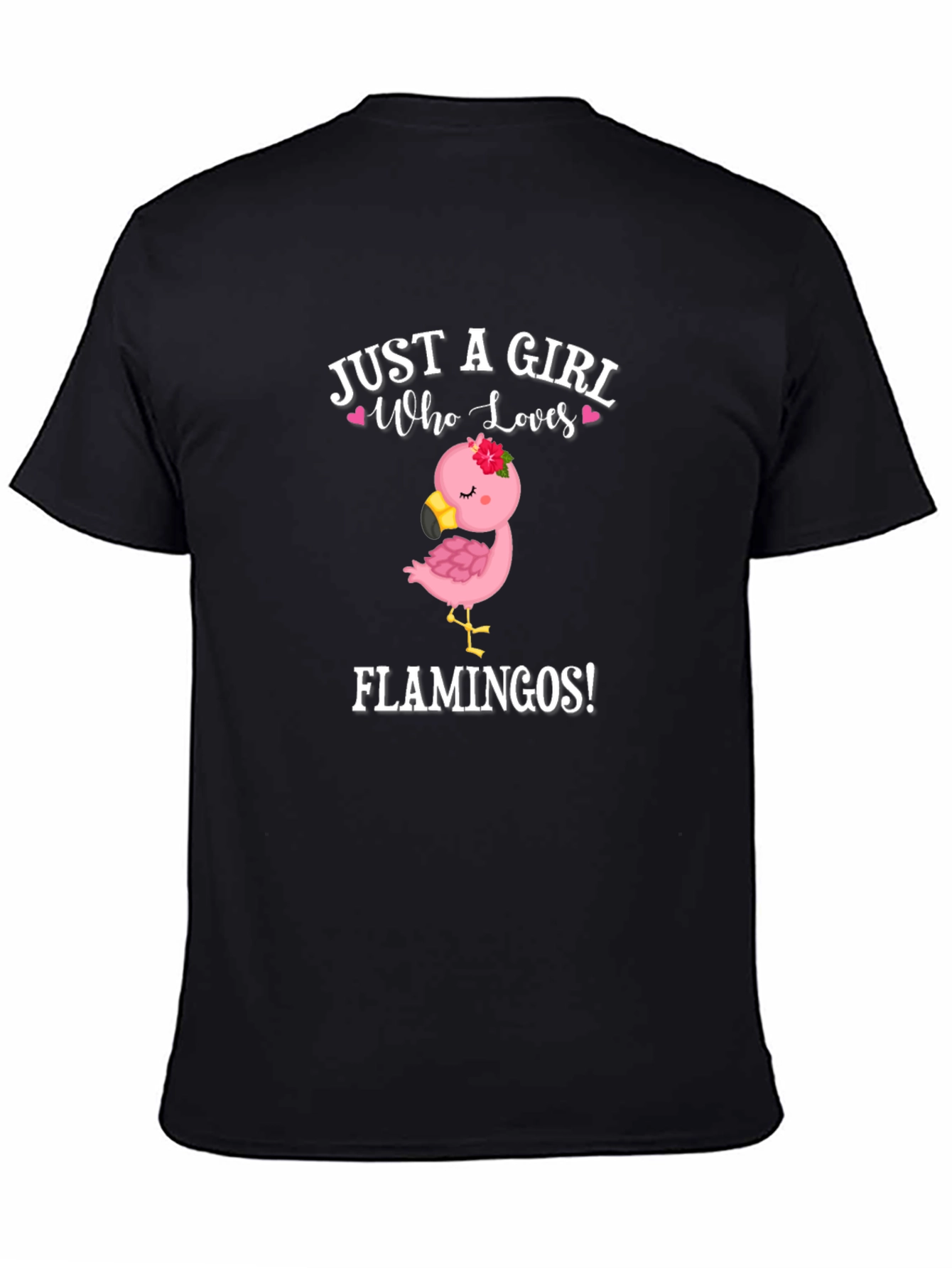 Girl Who Loves Flamingos Graphic T-Shirt