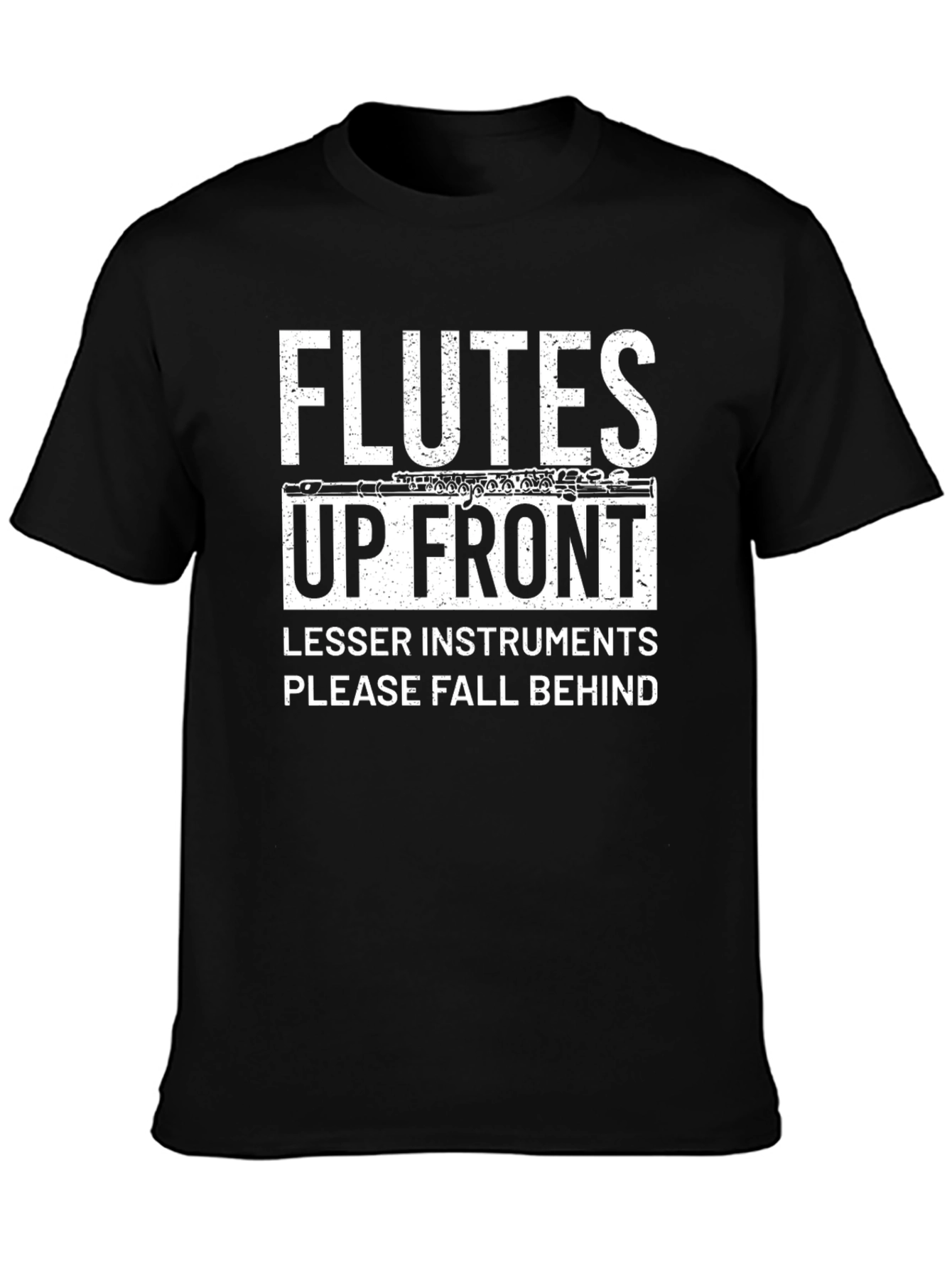 Flutes Up Front Graphic T-Shirt