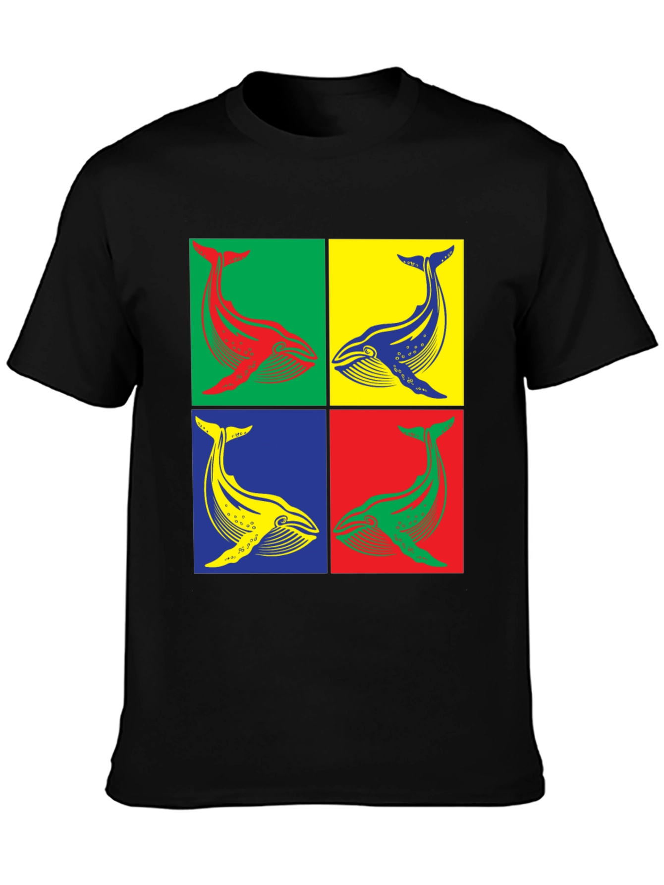 Whale Pop Art Graphic Tee - Unique Design