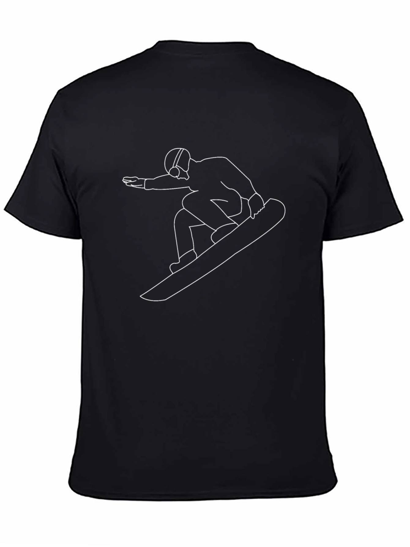 Snowboarder Graphic T-Shirt - Black