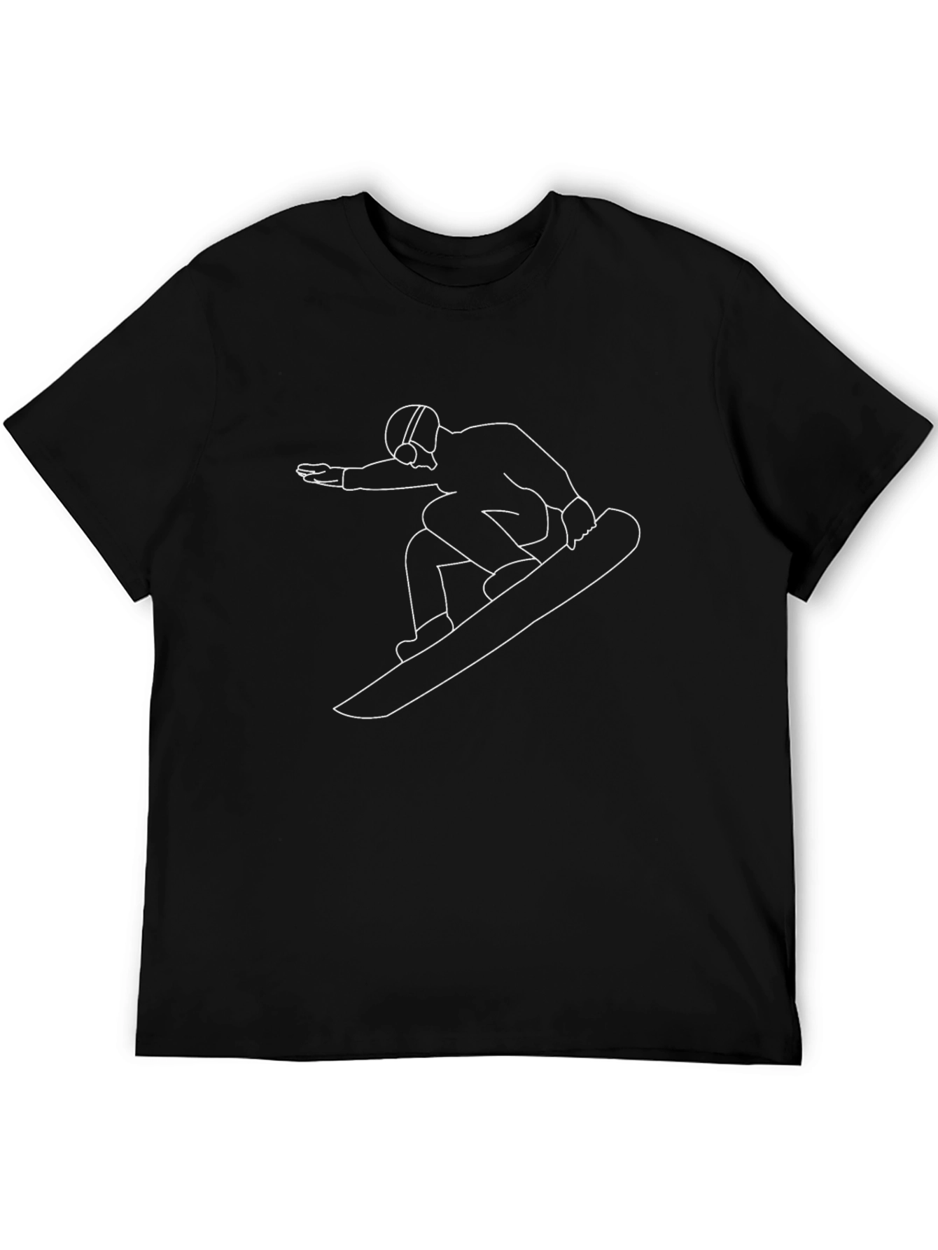 Snowboarder Graphic T-Shirt - Black