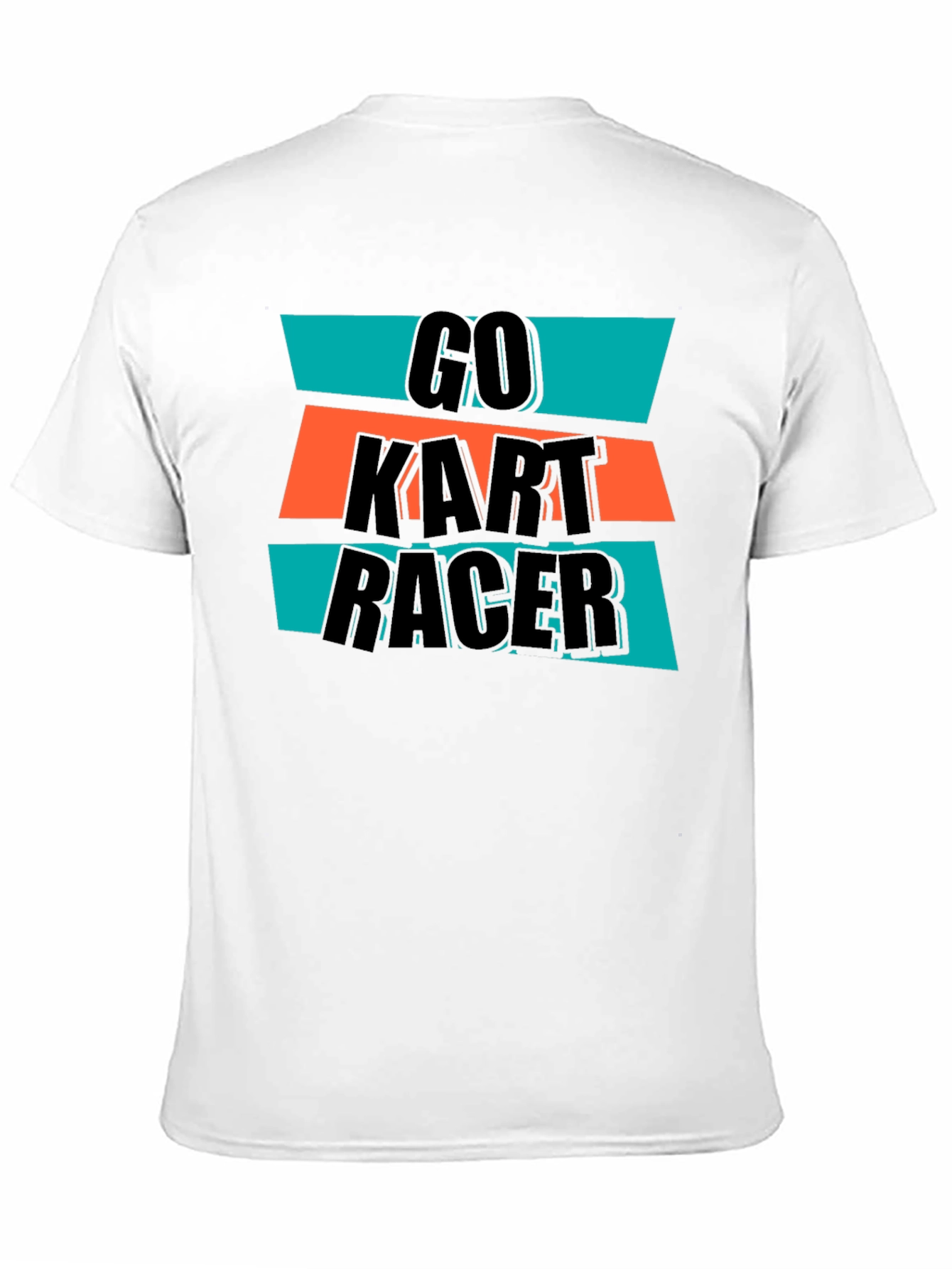Go Kart Racer Graphic Tee - Black Cotton T-Shirt