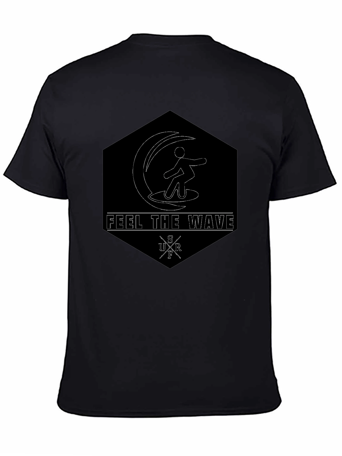 Feel The Wave Graphic Tee - Surfer Style