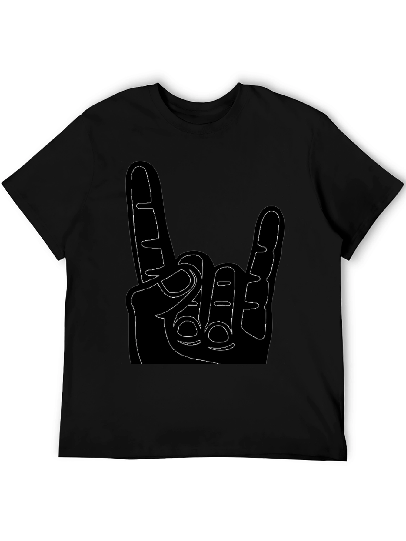 Rock On Graphic Tee - Black