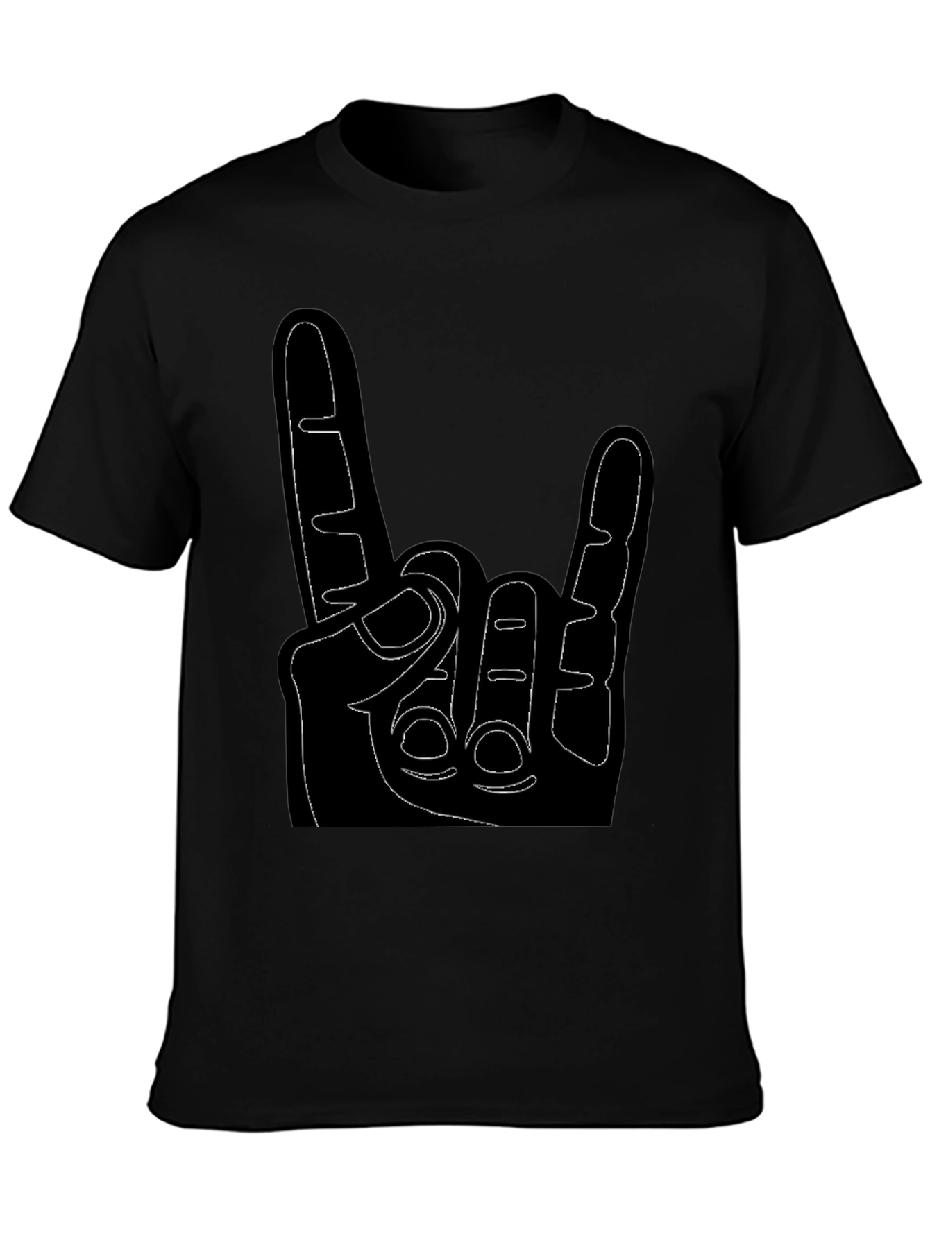Rock On Graphic Tee - Black