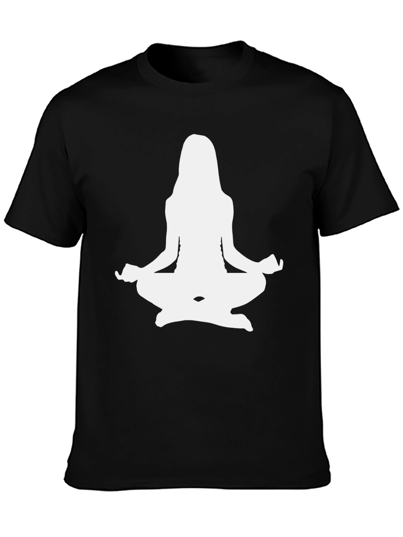Yoga Silhouette Black T-Shirt