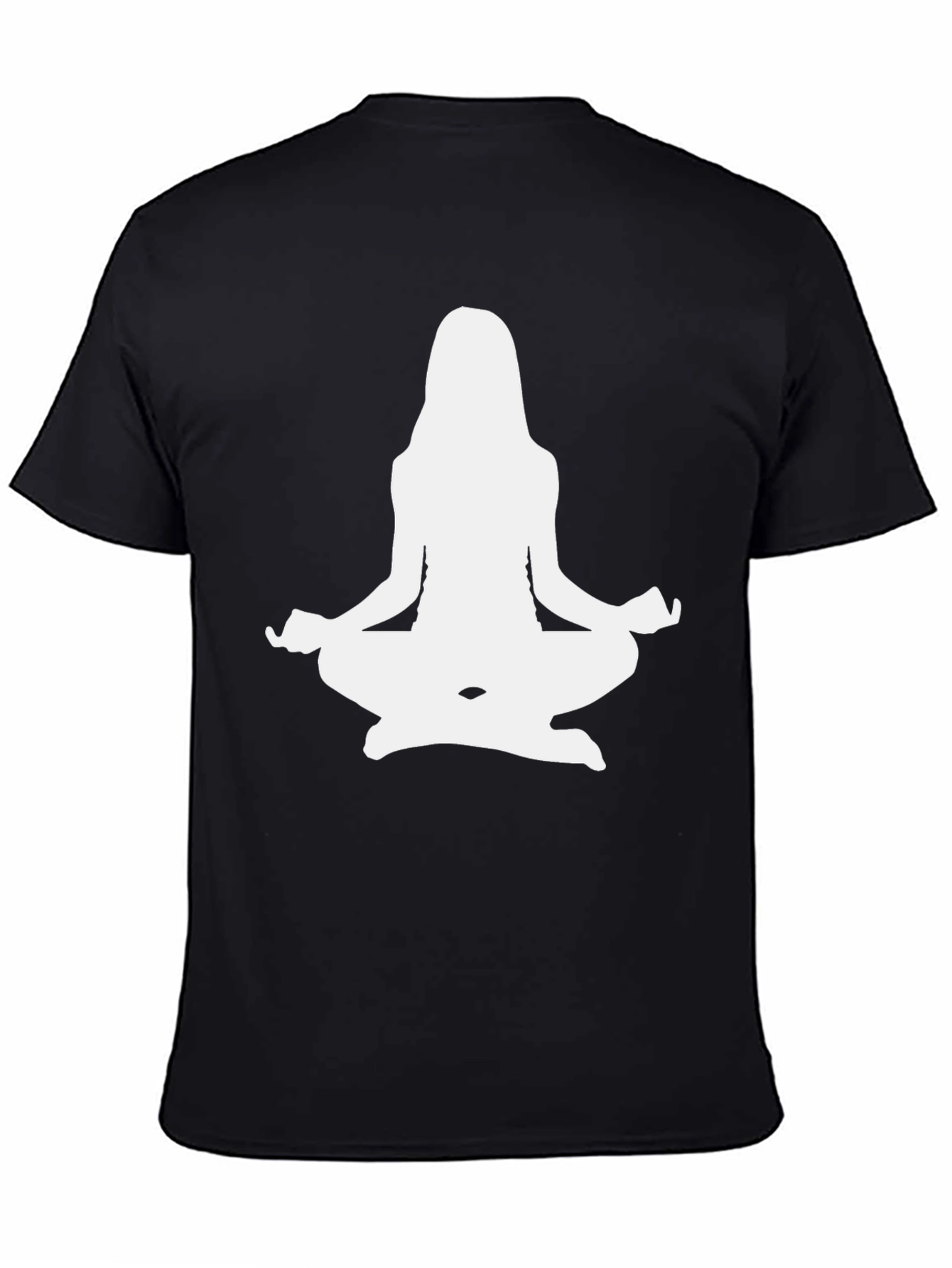 Yoga Silhouette Black T-Shirt