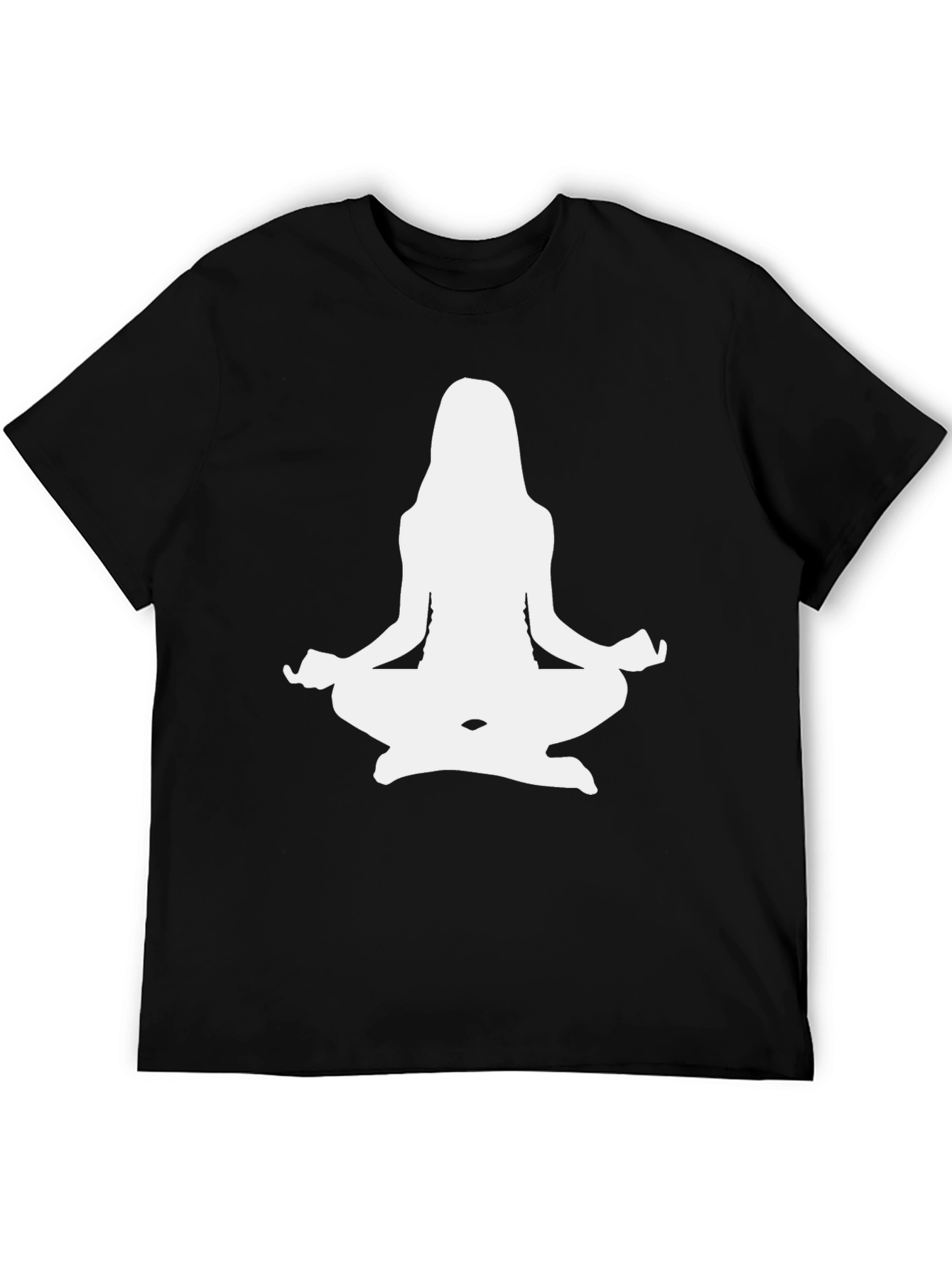 Yoga Silhouette Black T-Shirt