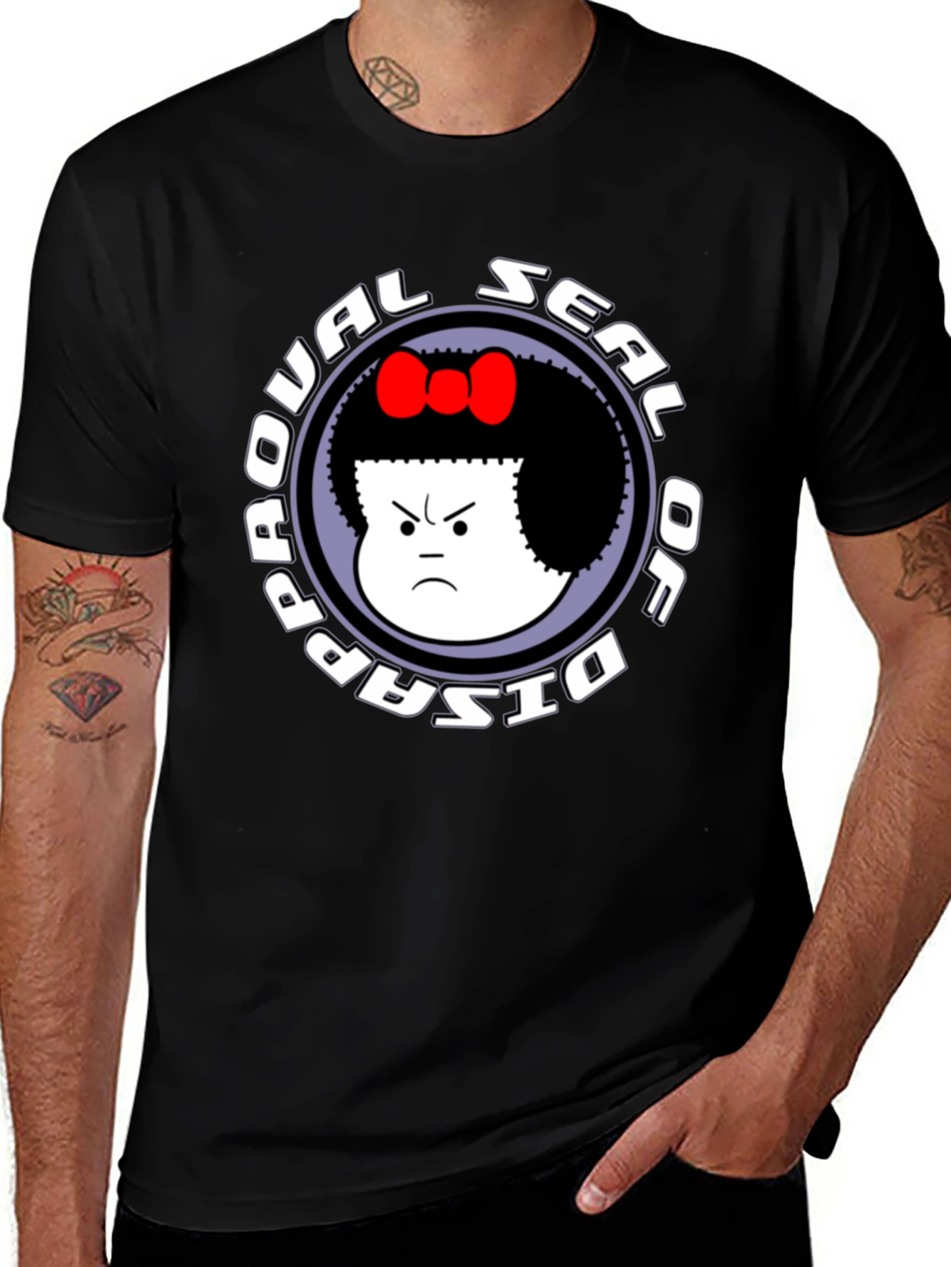 Seal of Disapproval Black T-Shirt