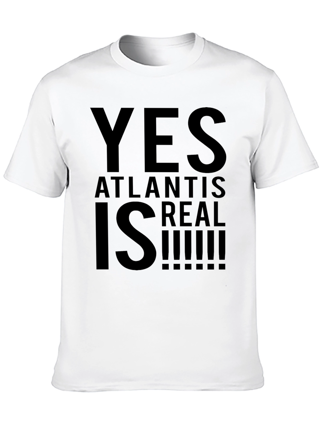Atlantis Is Real! Graphic Tee - Black