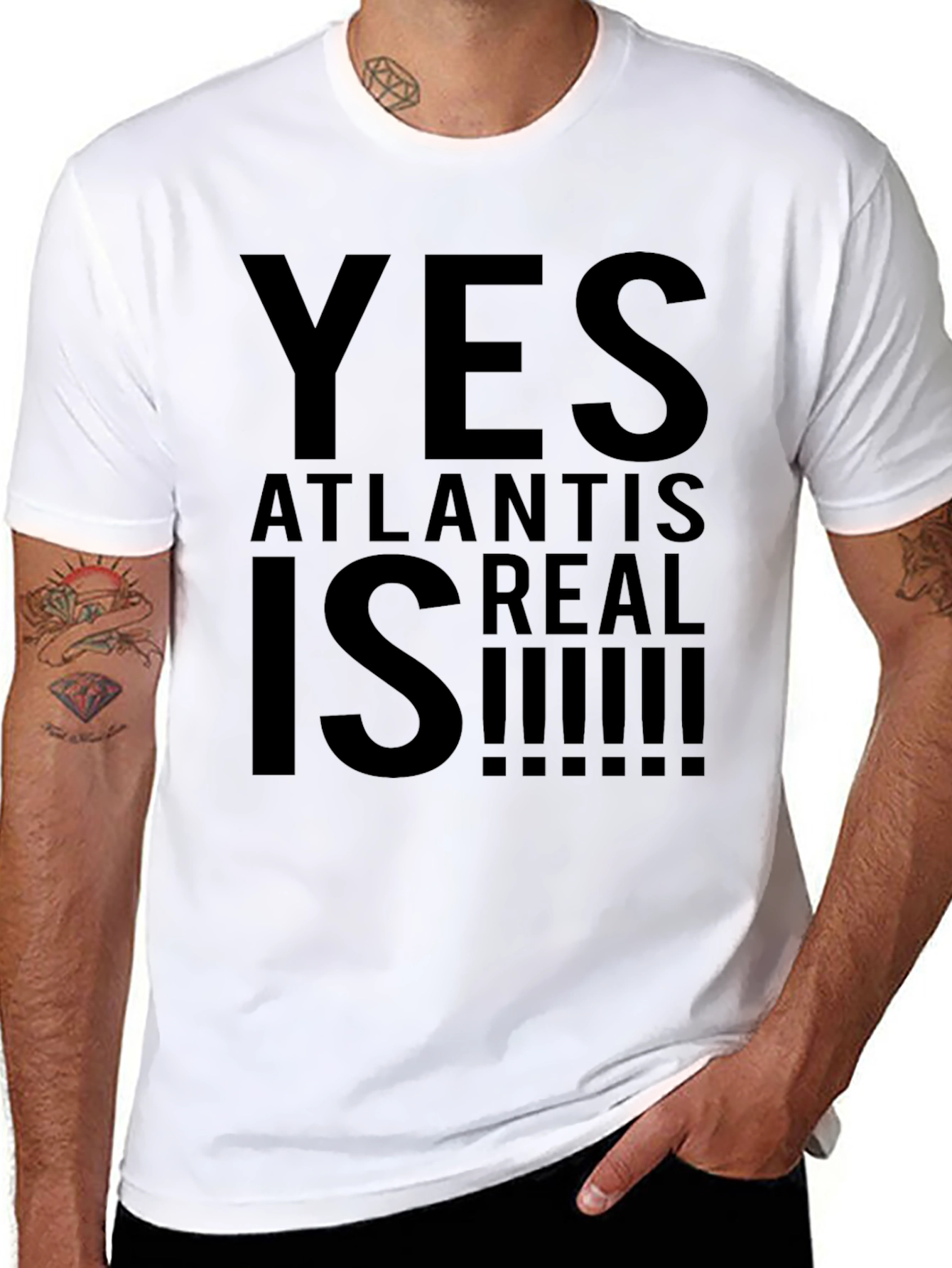 Atlantis Is Real! Graphic Tee - Black