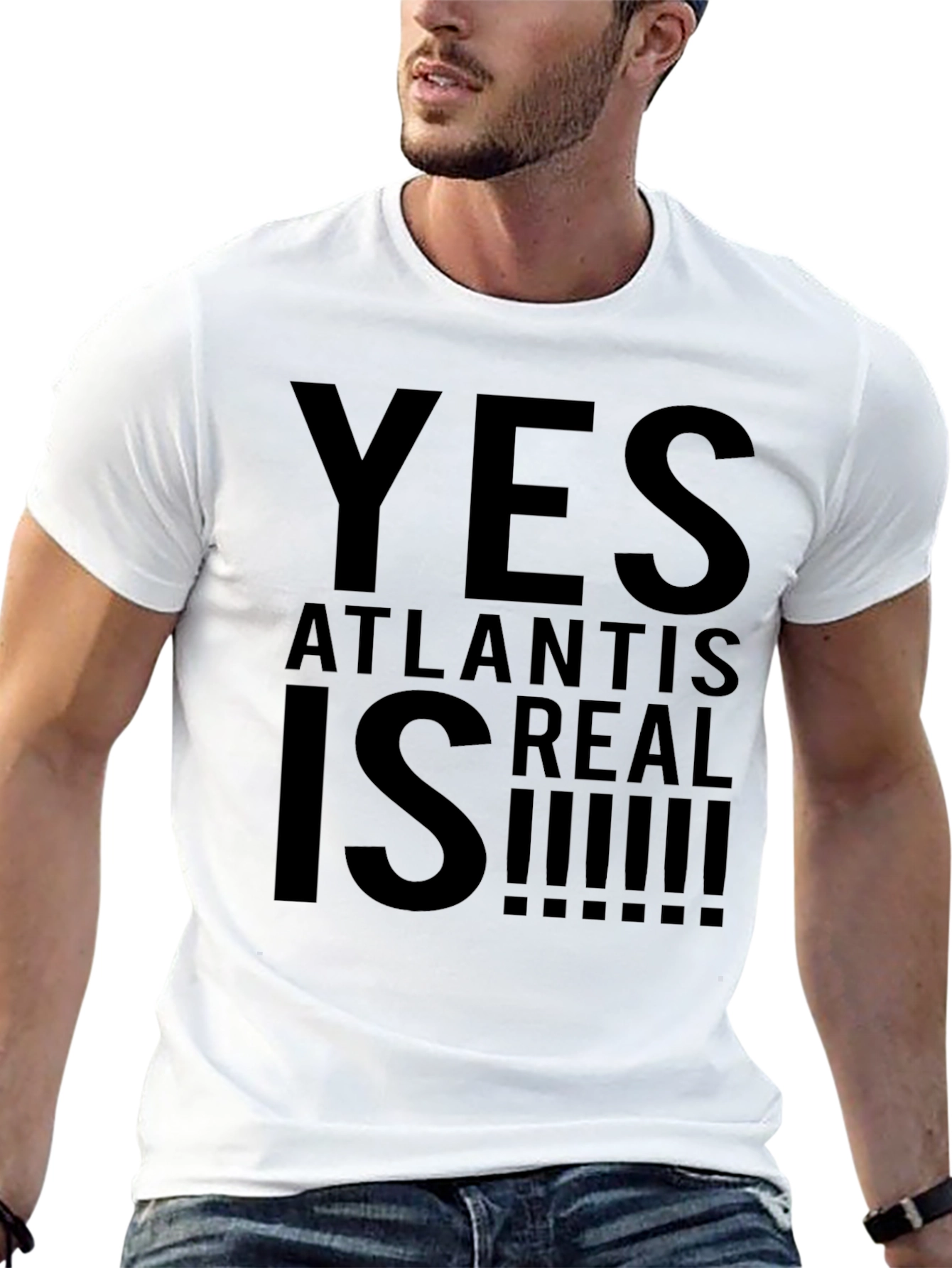 Atlantis Is Real! Graphic Tee - Black
