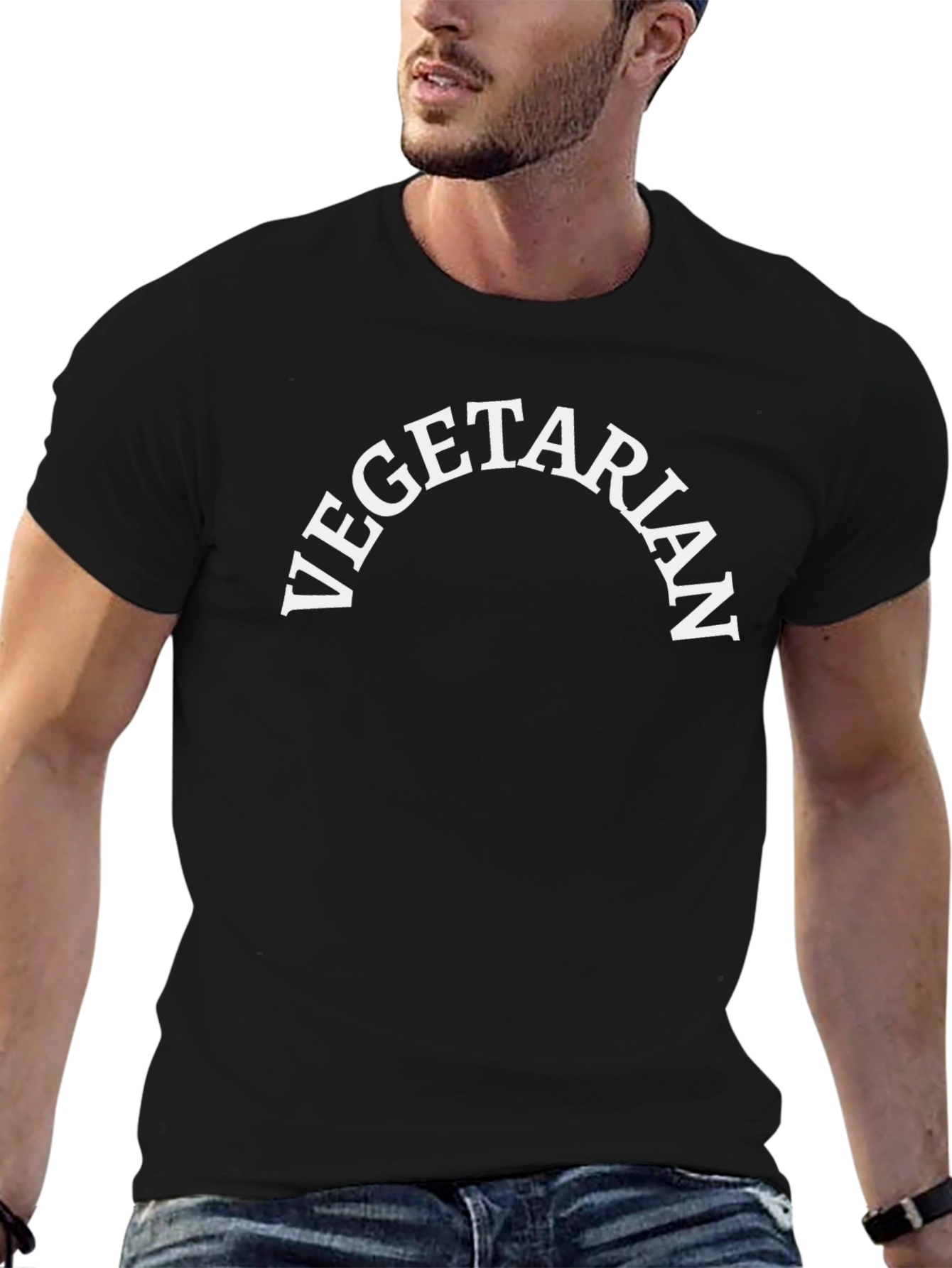 Vegetarian Black T-Shirt