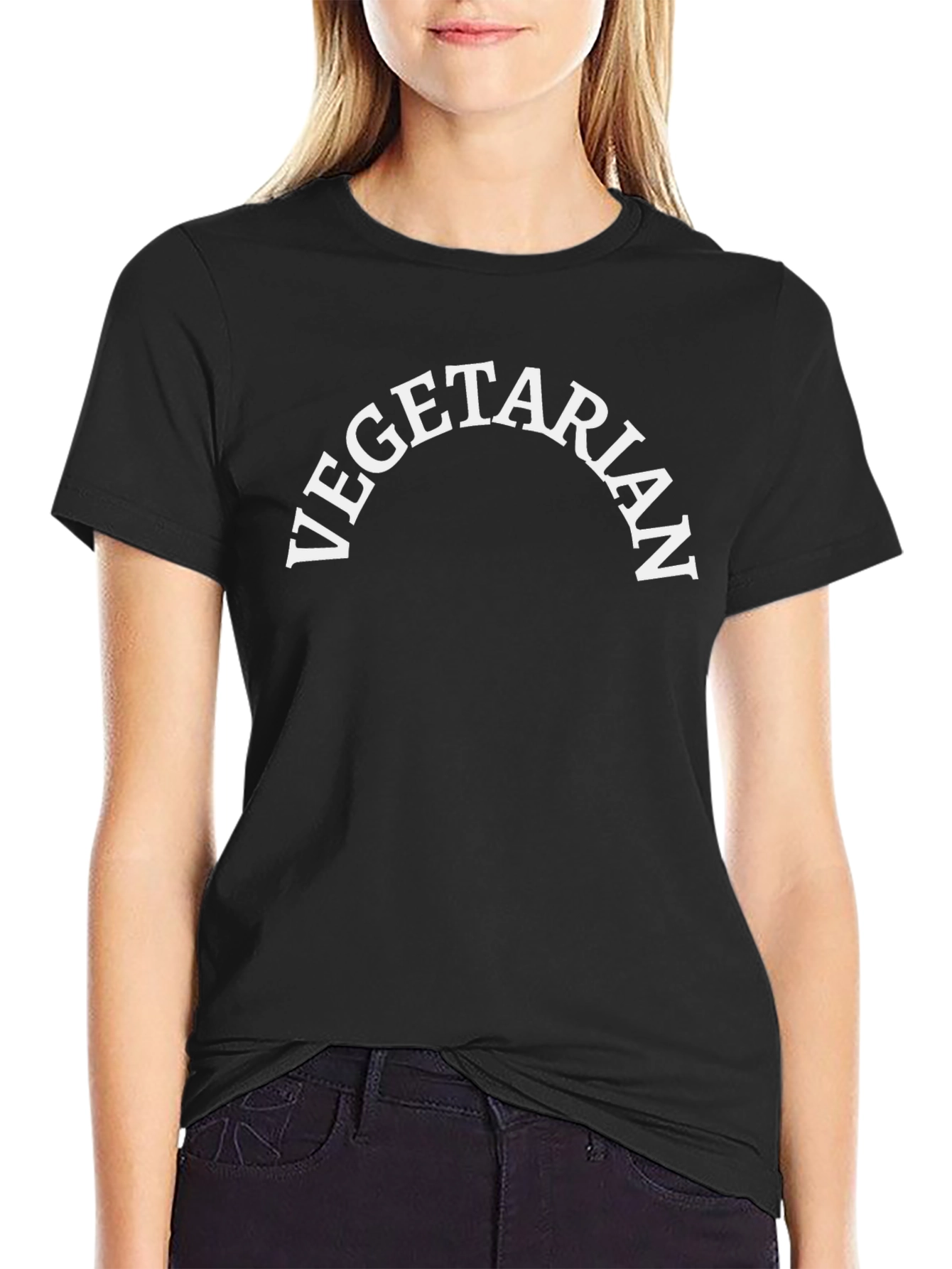 Vegetarian Black T-Shirt
