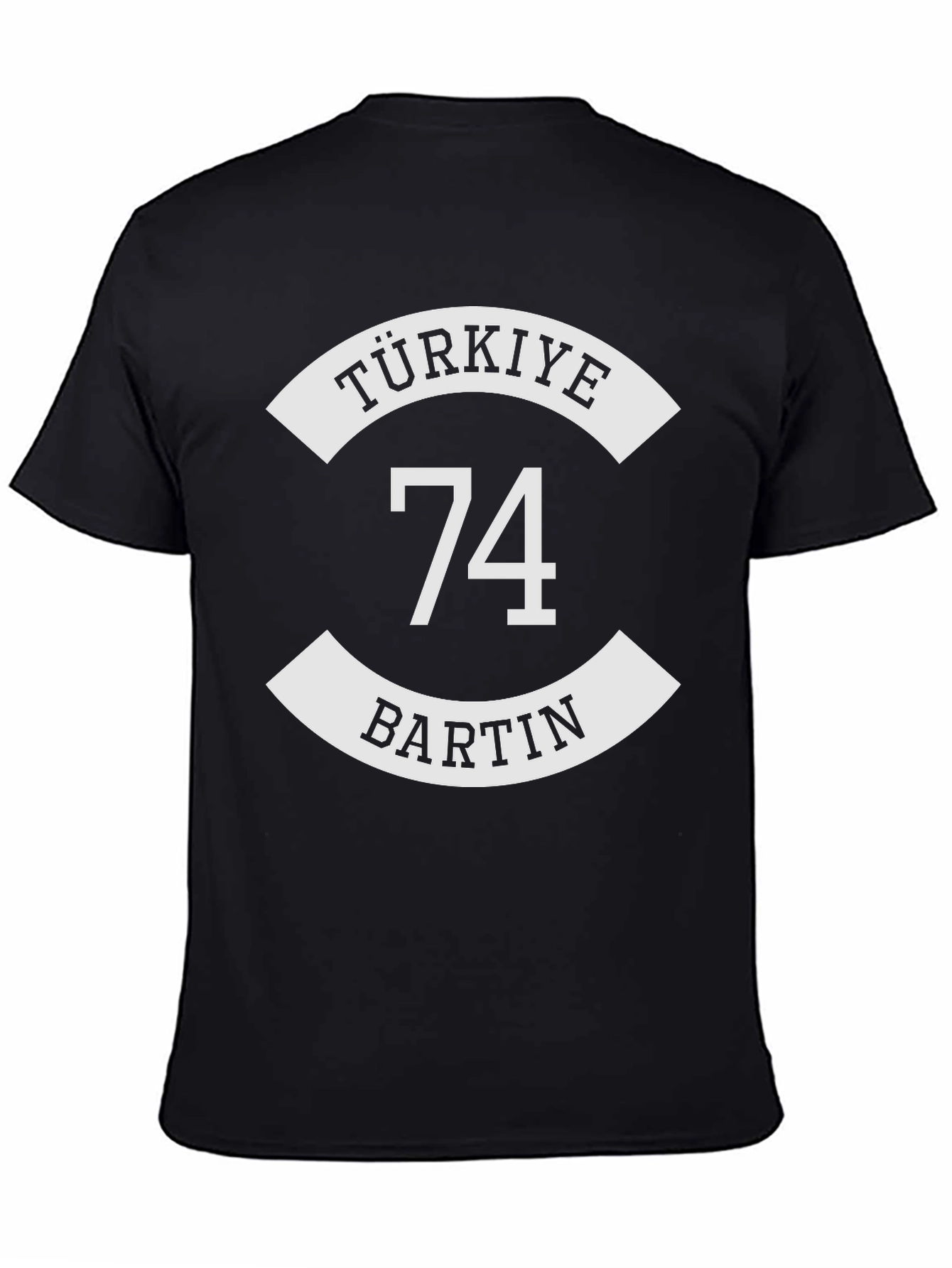 Türkiye Bartin 74 Black T-Shirt