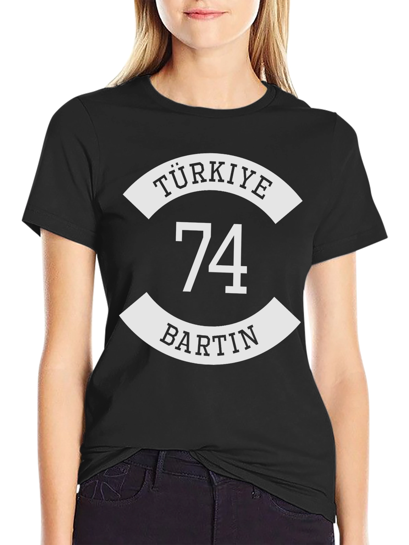 Türkiye Bartin 74 Black T-Shirt