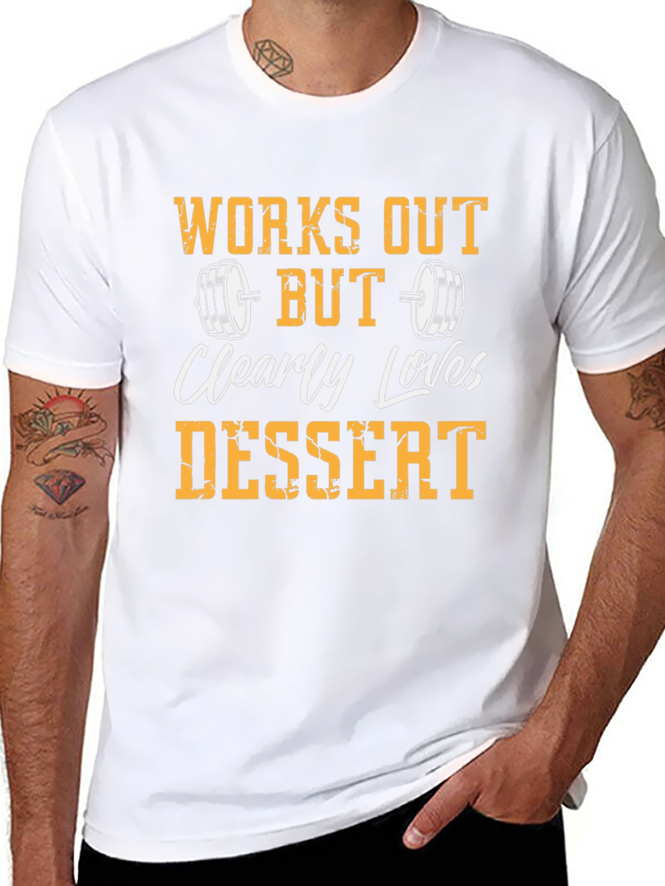 Funny Gym & Dessert Lovers T-Shirt