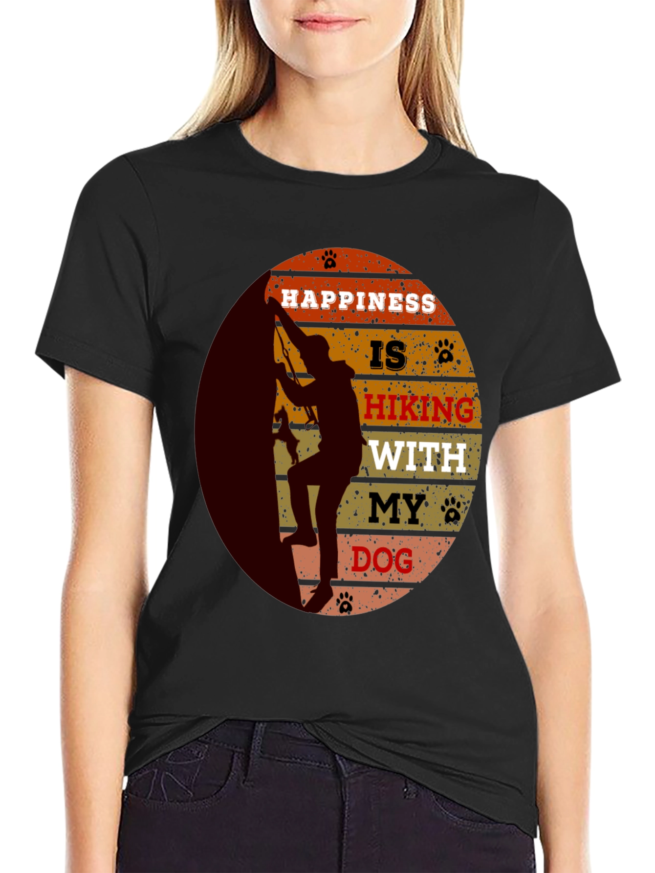 Hiking With My Dog Graphic Tee