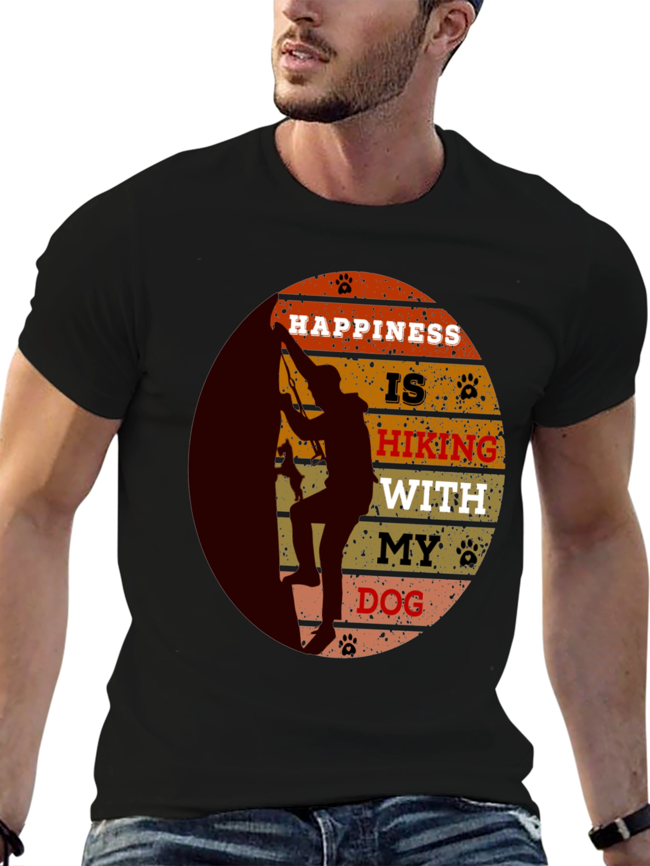 Hiking With My Dog Graphic Tee