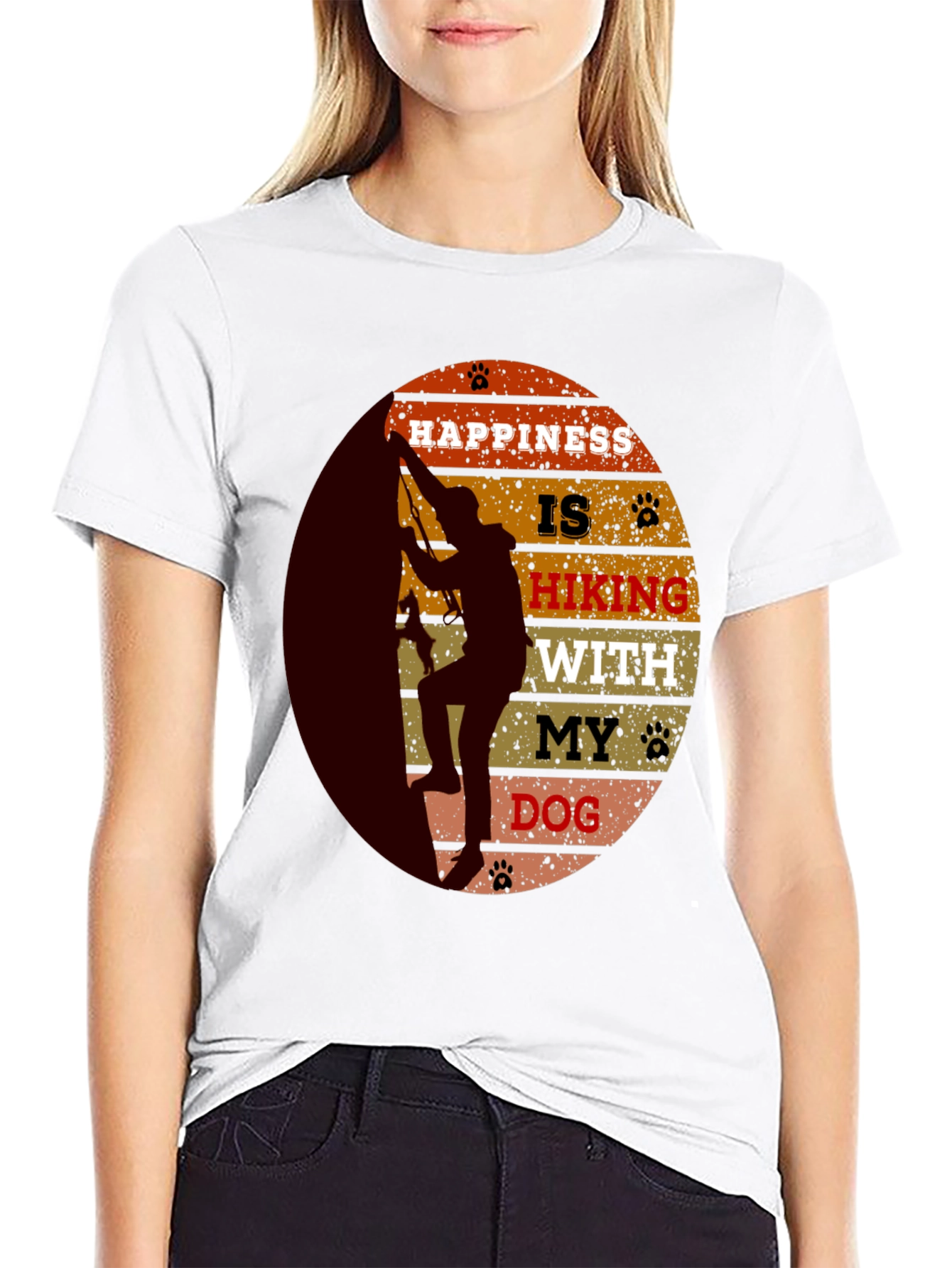 Hiking With My Dog Graphic Tee