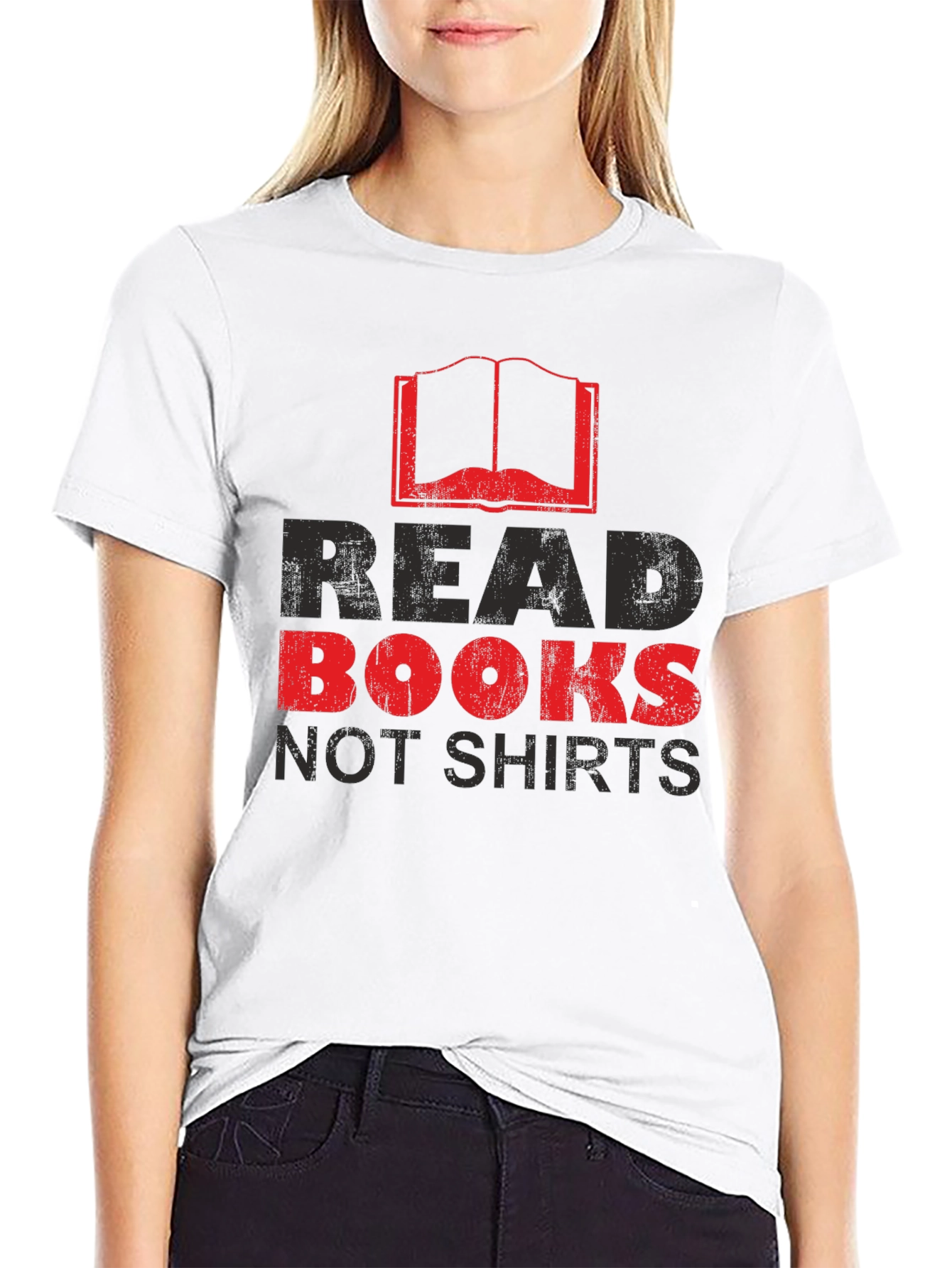 Read Books Not Shirts Novelty Graphic Tee