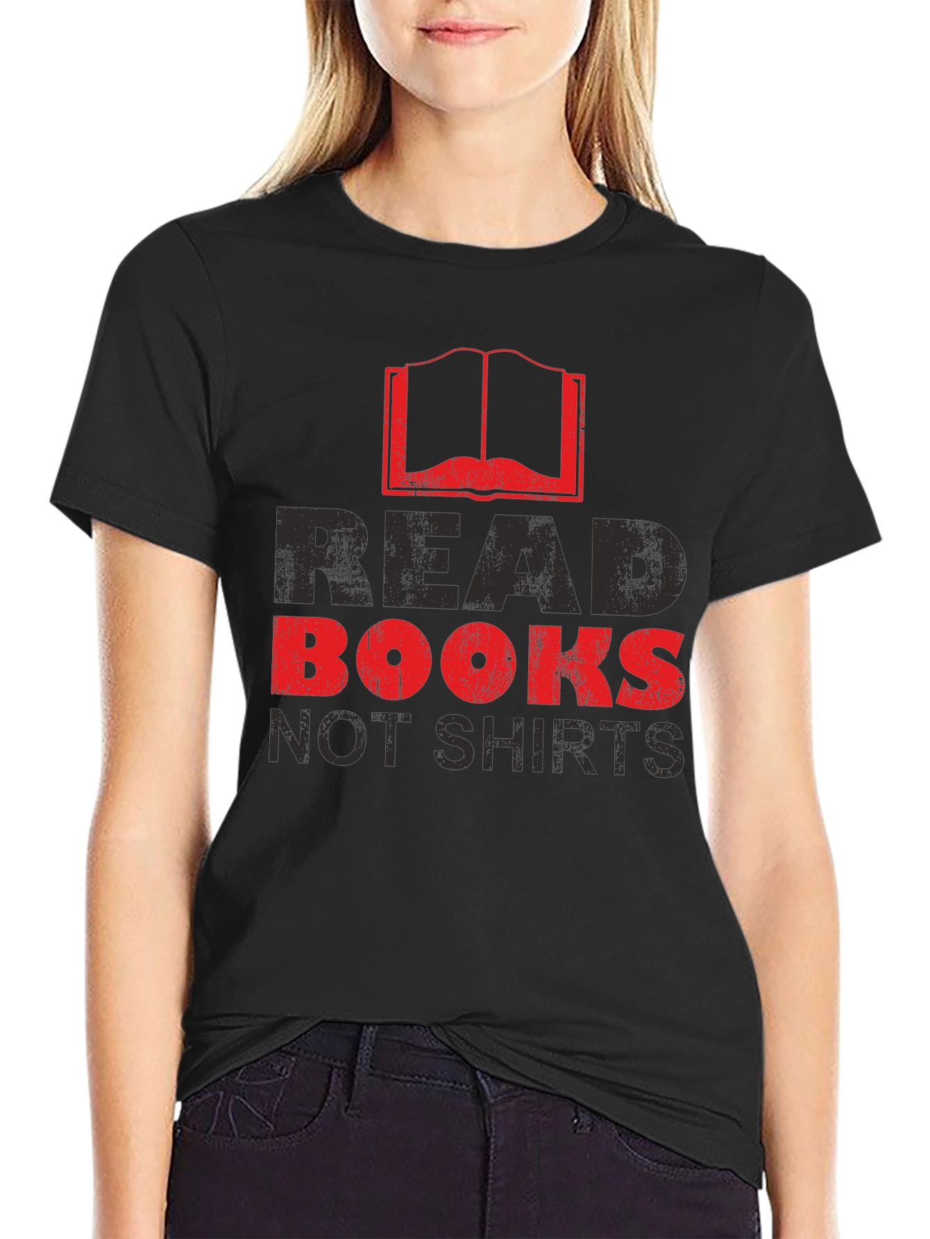 Read Books Not Shirts Novelty Graphic Tee
