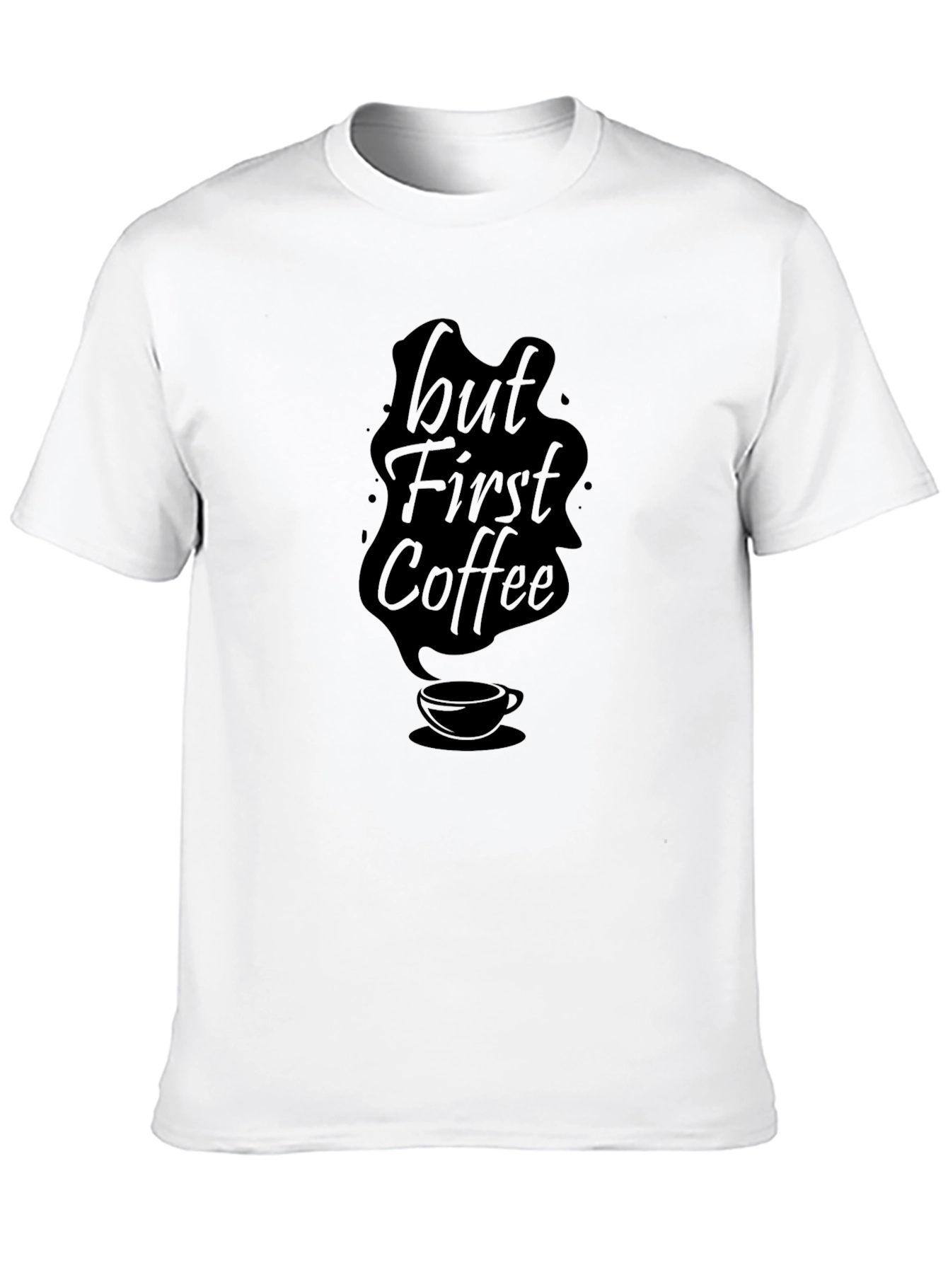 But First Coffee Black Graphic Tee