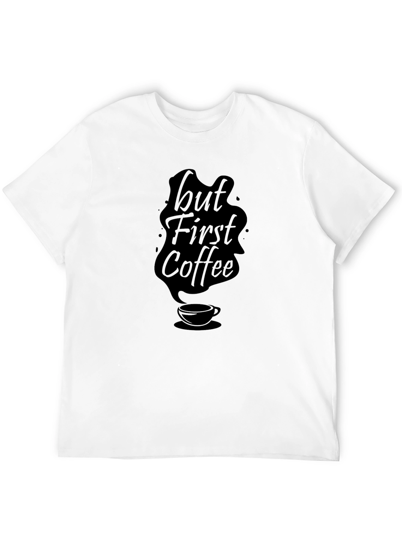 But First Coffee Black Graphic Tee