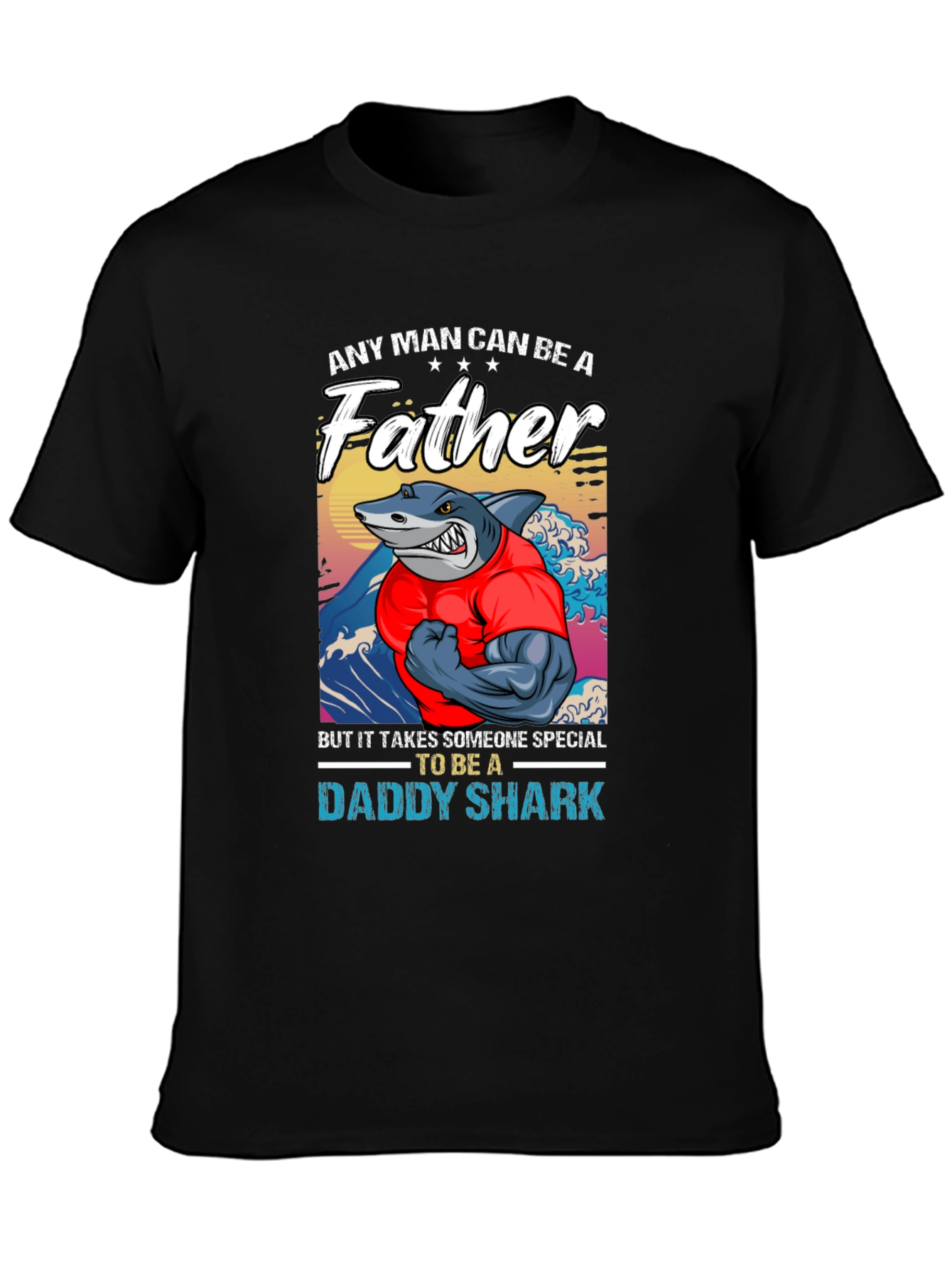 Daddy Shark Fathers Day T-Shirt