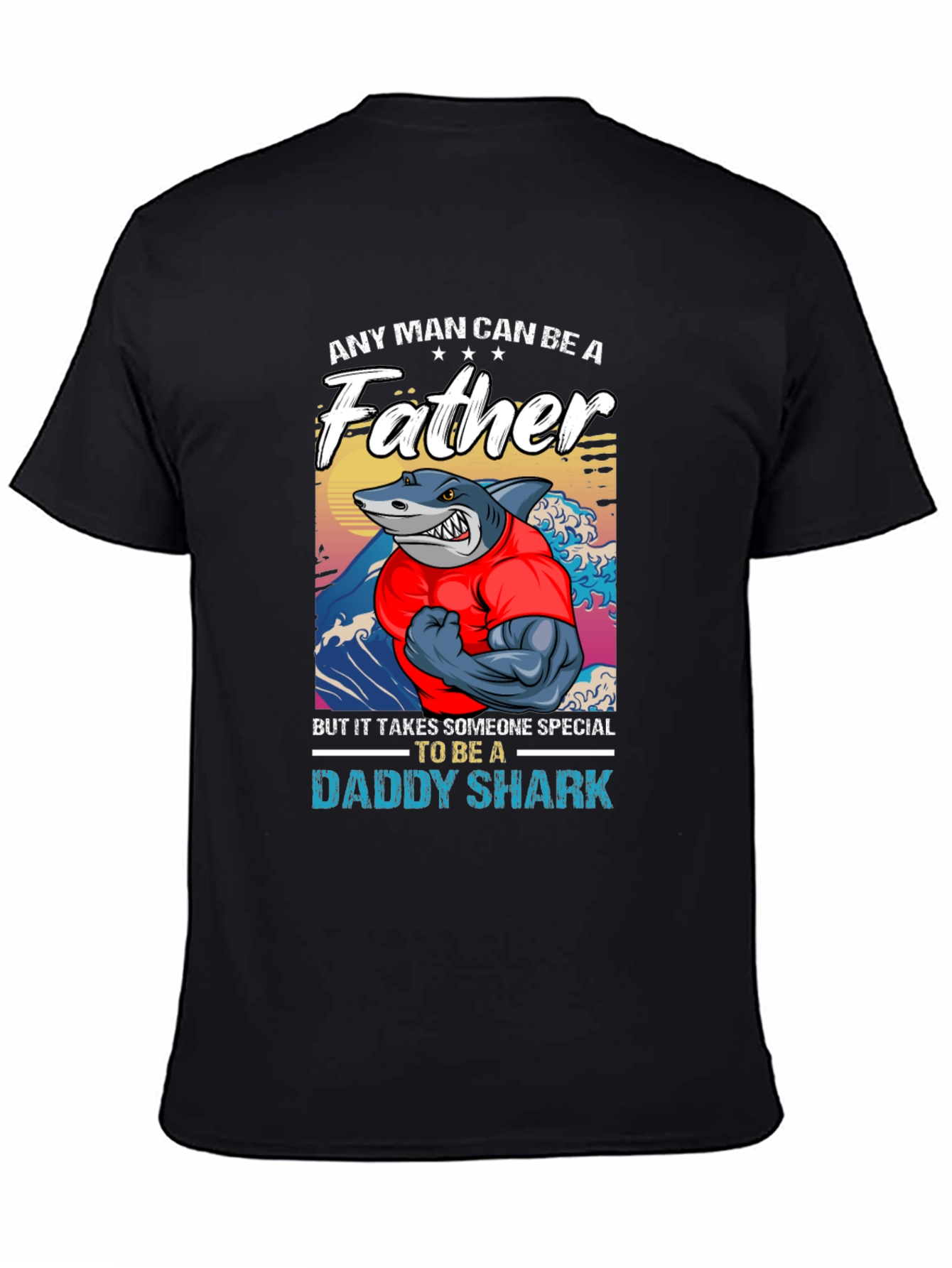 Daddy Shark Fathers Day T-Shirt