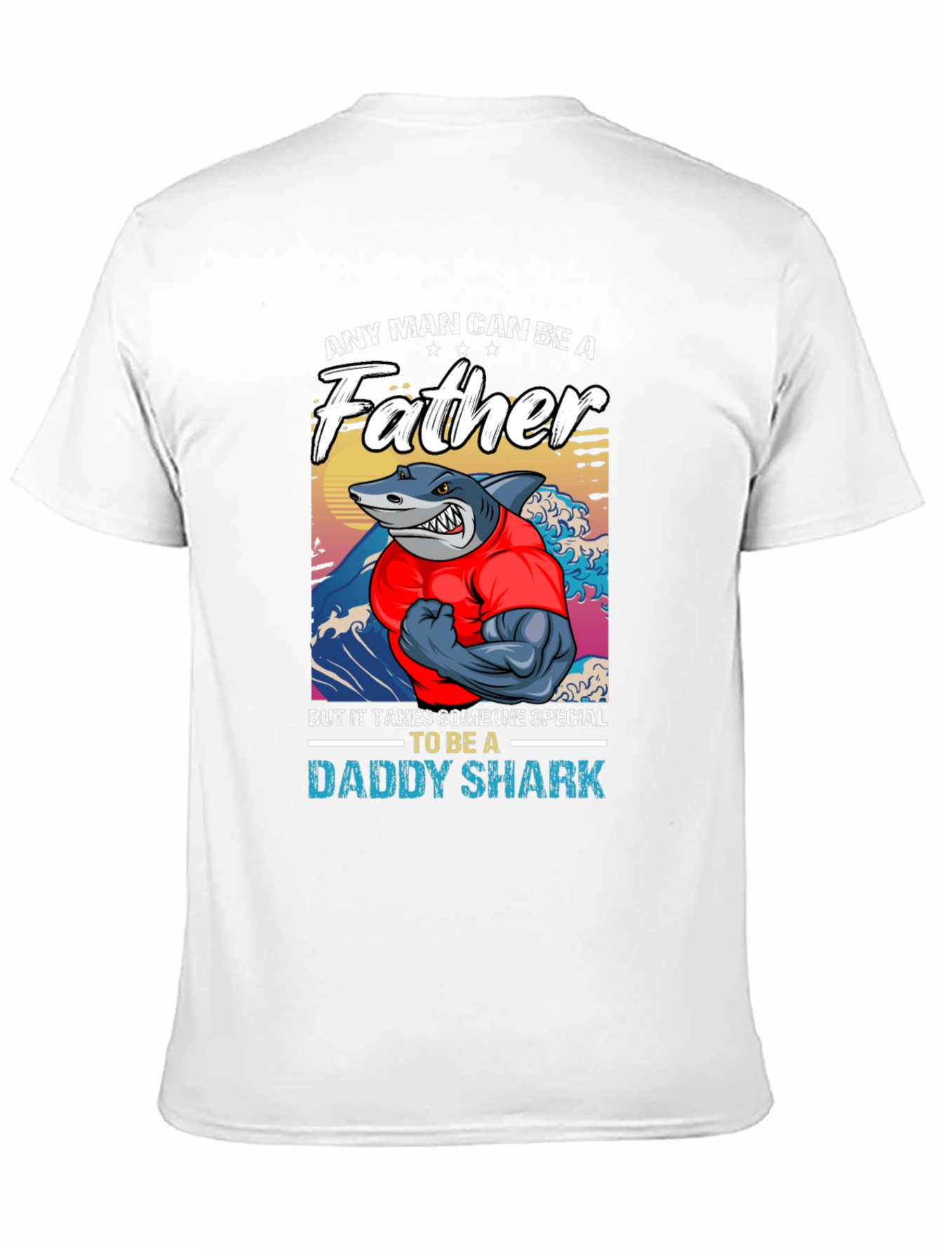 Daddy Shark Fathers Day T-Shirt