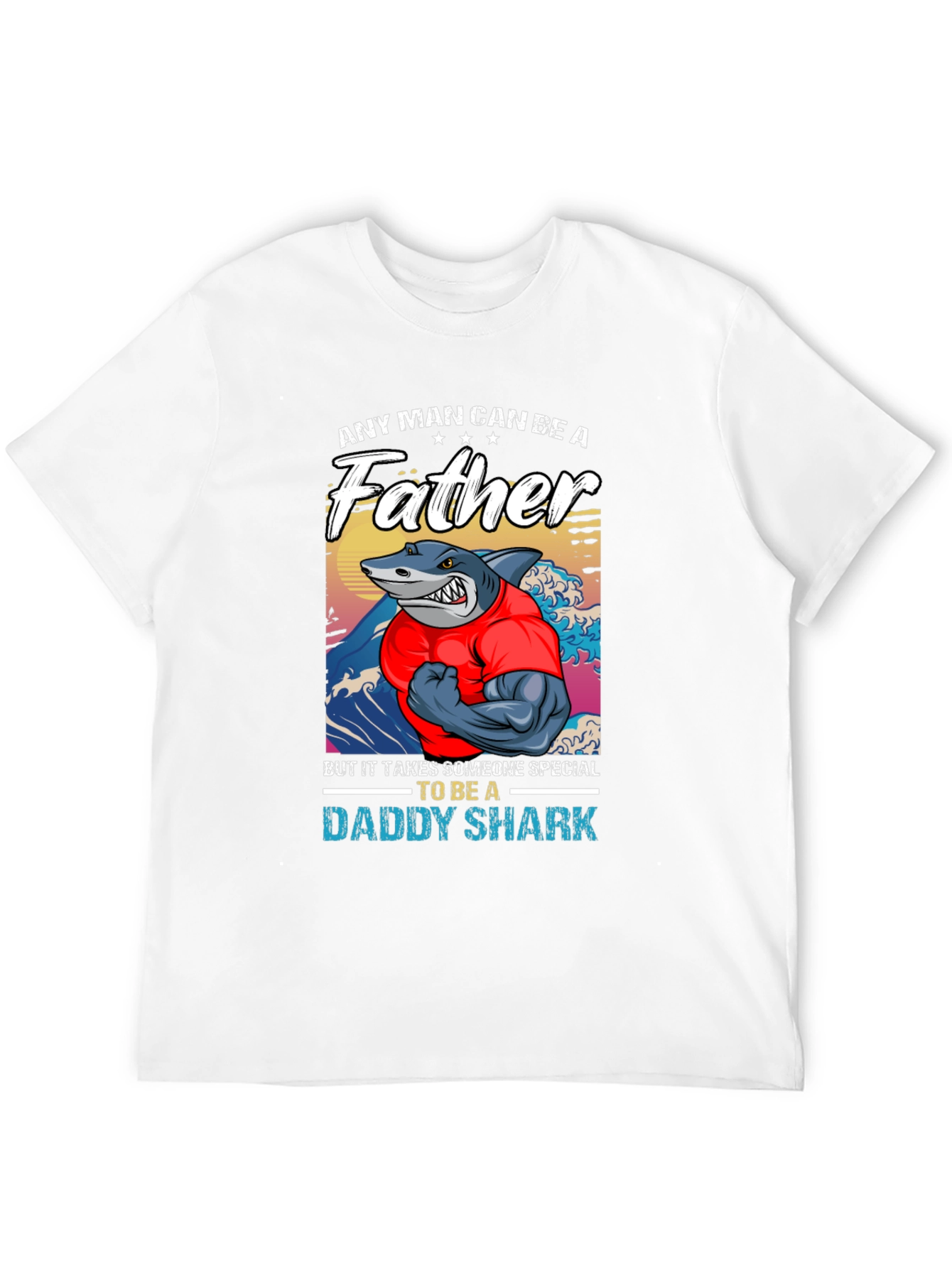 Daddy Shark Fathers Day T-Shirt
